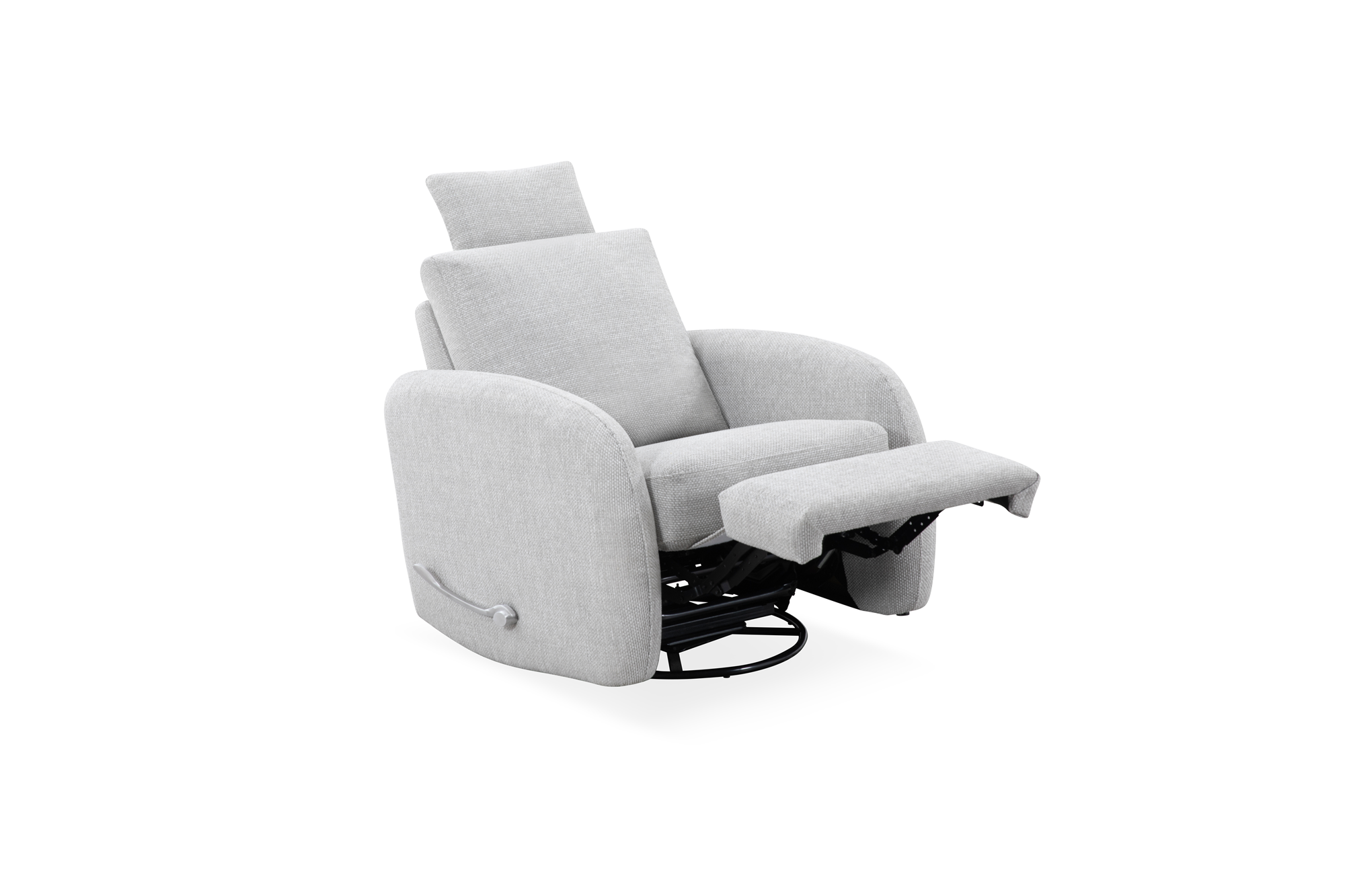 71102 Swivel Glider Recliner Camden Dove Fabric