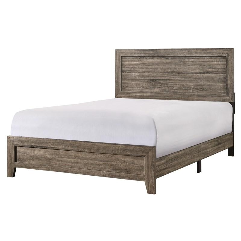 B9200-F-Bed MILLIE Full Size Bed Grey Finish