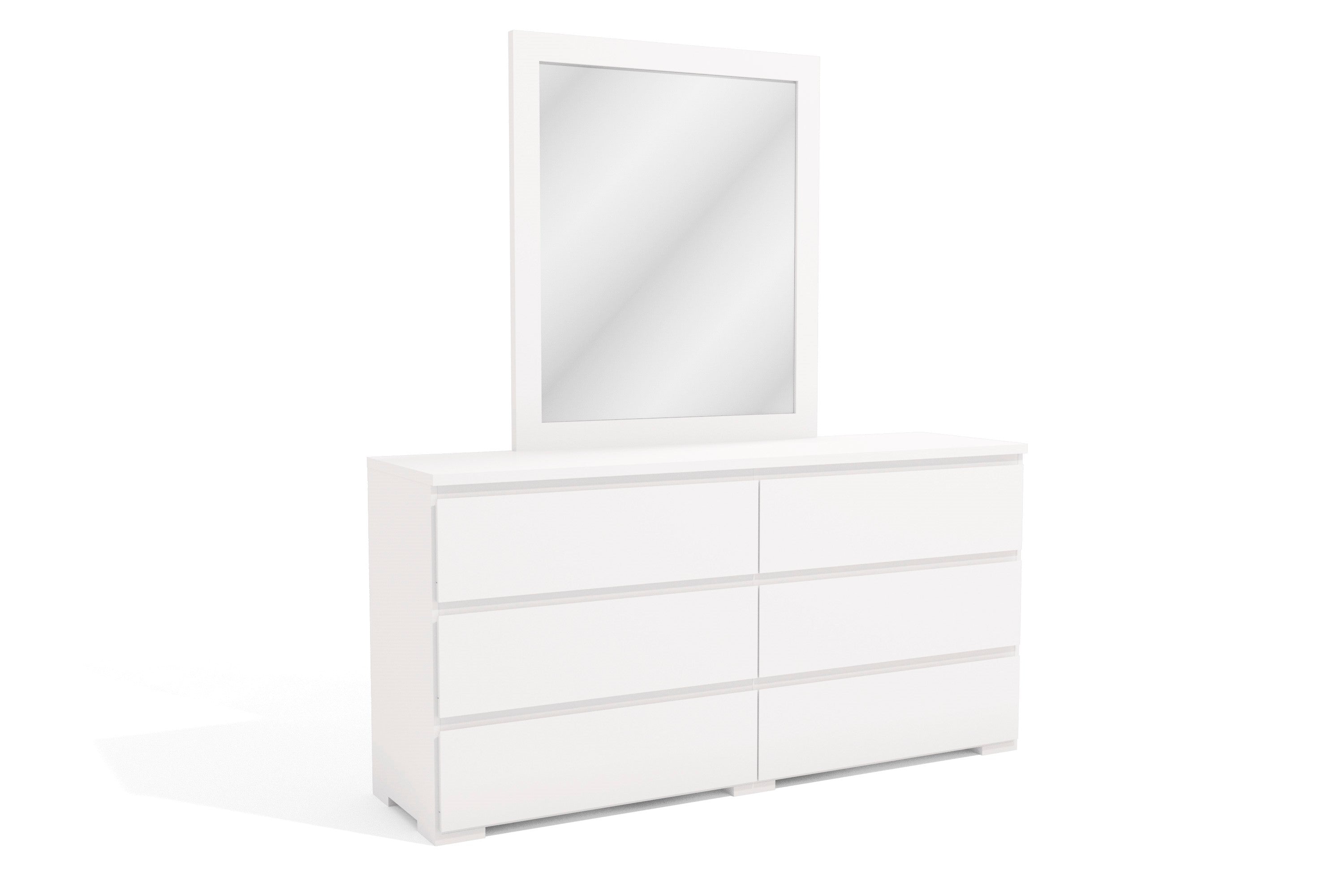 Bellavista Dresser + Mirror Set UV White