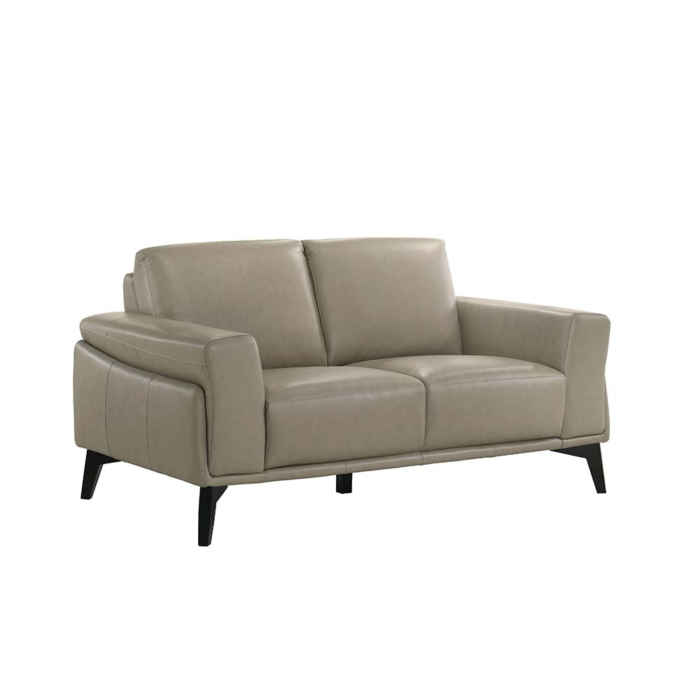 037S 2-Seater Sofa Full Leather Alpine Beige 1390/Leg 946 Rub