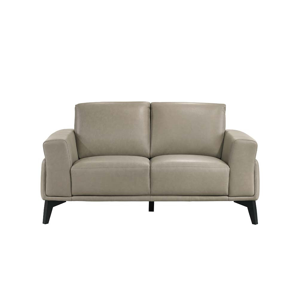 037S 2-Seater Sofa Full Leather Alpine Beige 1390/Leg 946 Rub