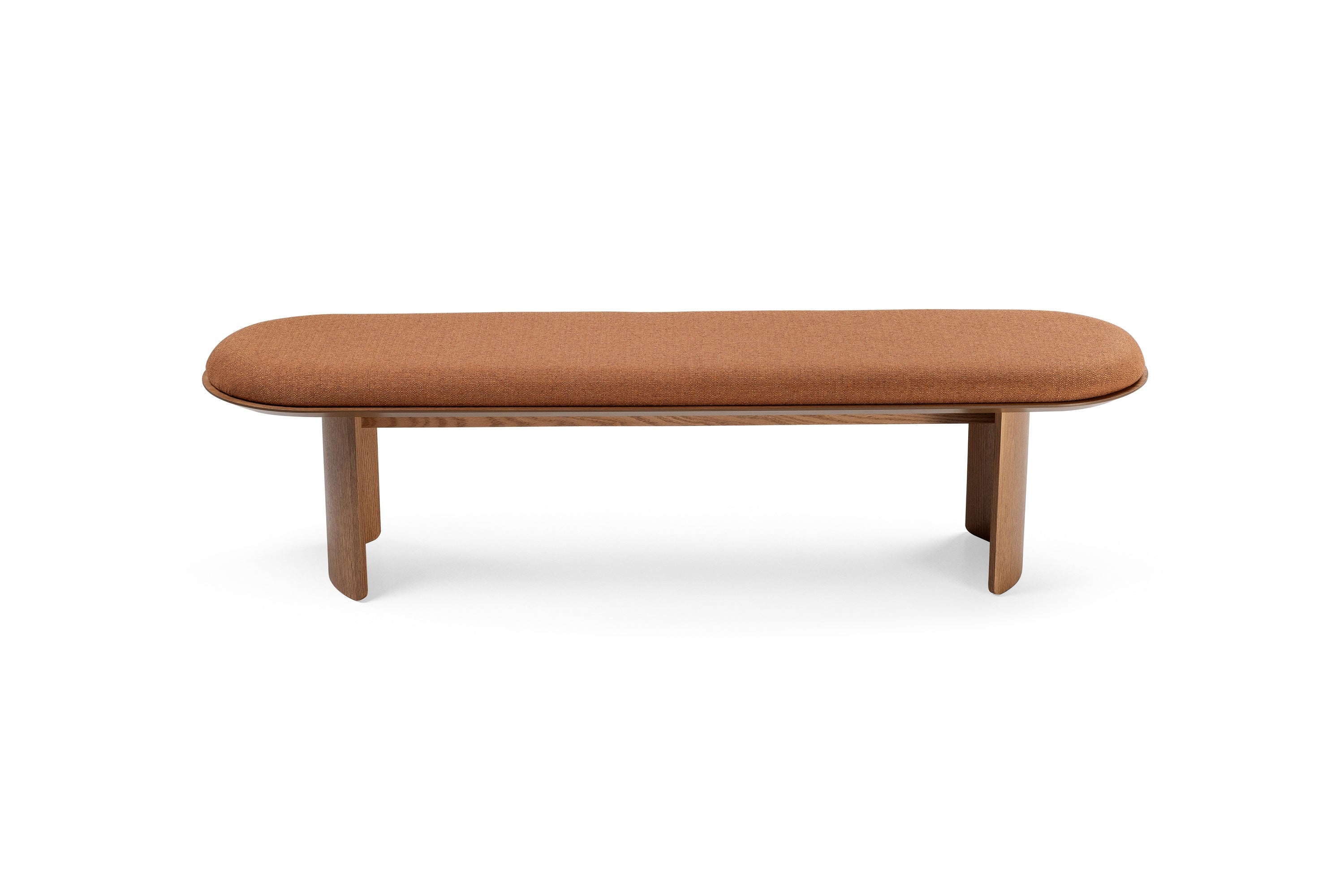 141796 NERON Bench 70.9"L x 17.7"W x 18.4"Ht Carvalho (Oak) Amendoa (Almond)/2007 Fabric