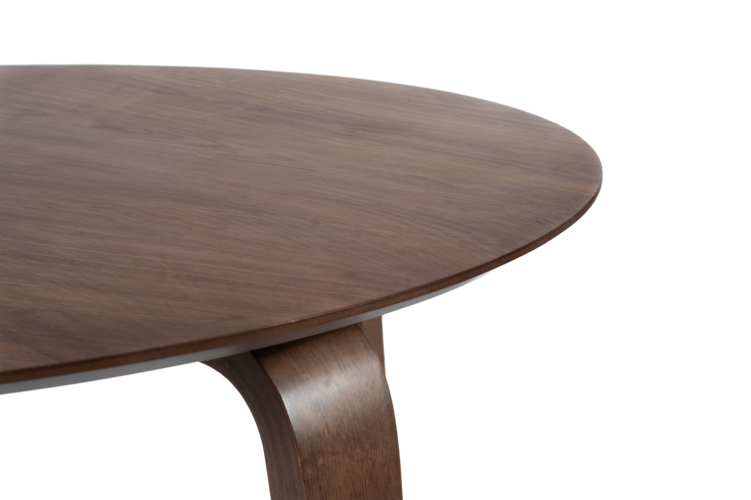 D501 Gabby Round Dining Table 47" Natural Walnut Finish