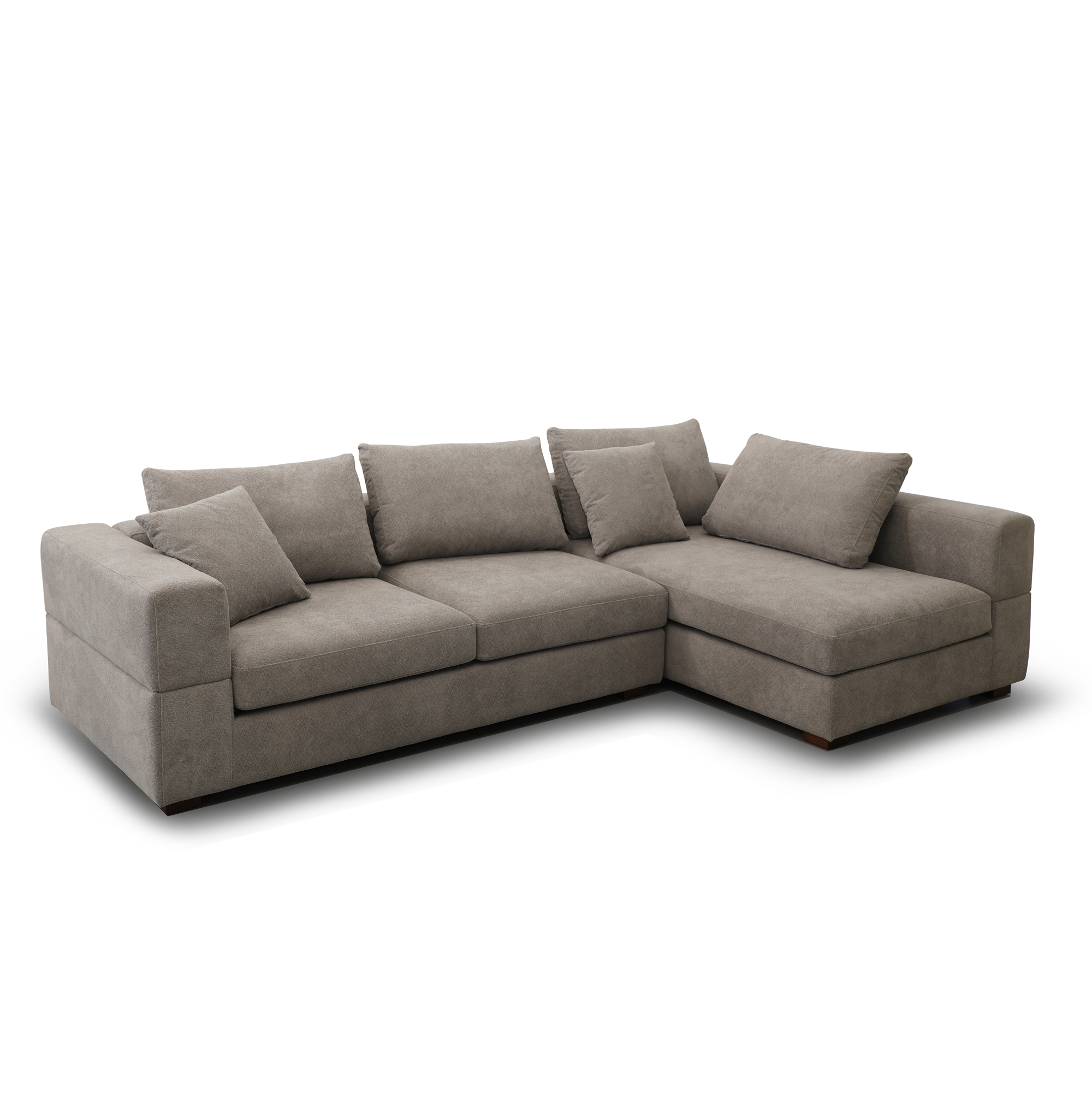 KDF-24001 3RE 3-seater Sofa + Chaise (Left when seating) Sara-E2098-15 Fabric