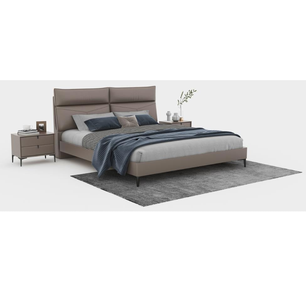 GENOVA King Bed (Headboard+Rails+Slats)