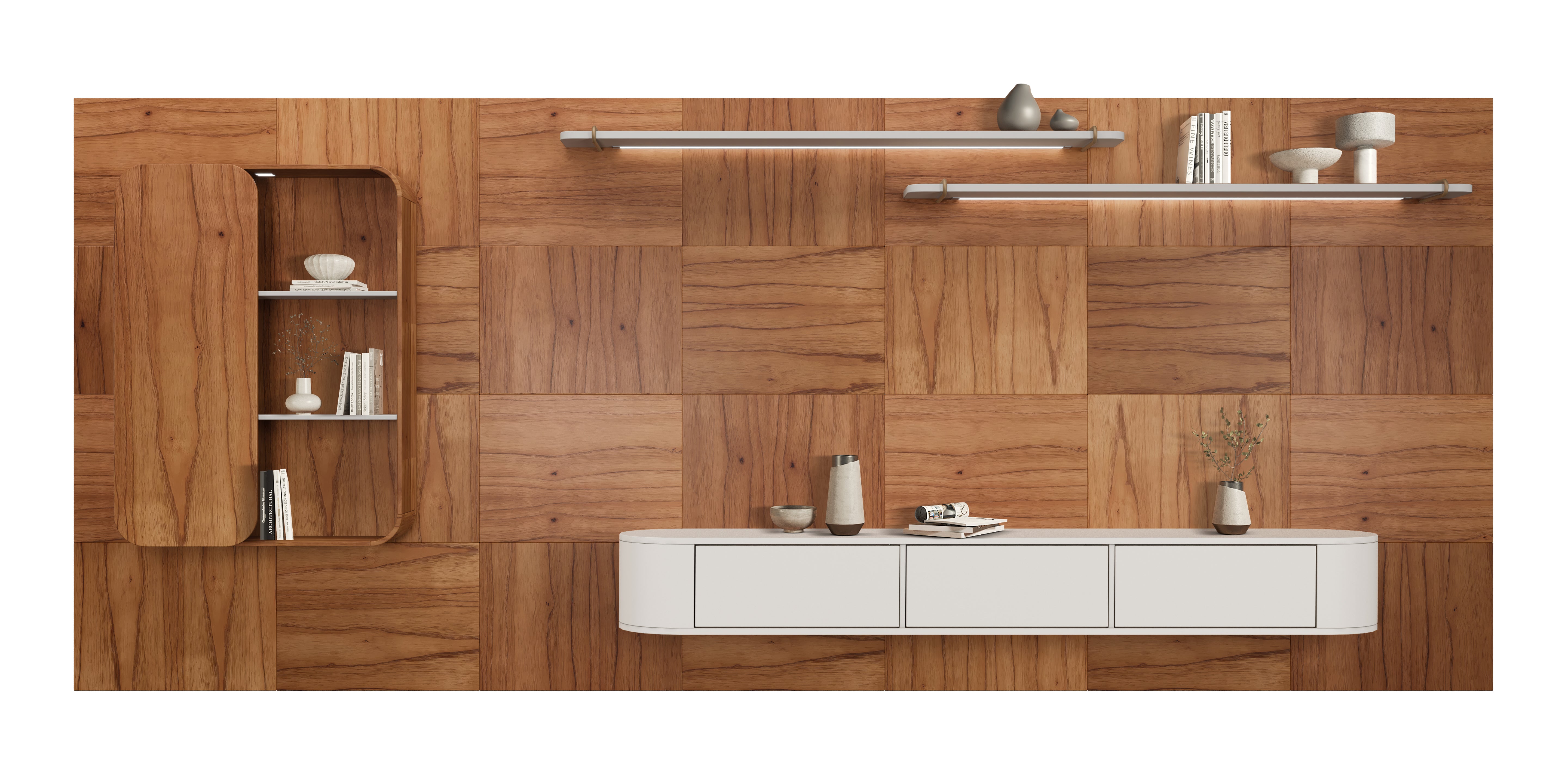 24436 AMORE-MIO 4200 Home Wall Unit 76"H x 166"W