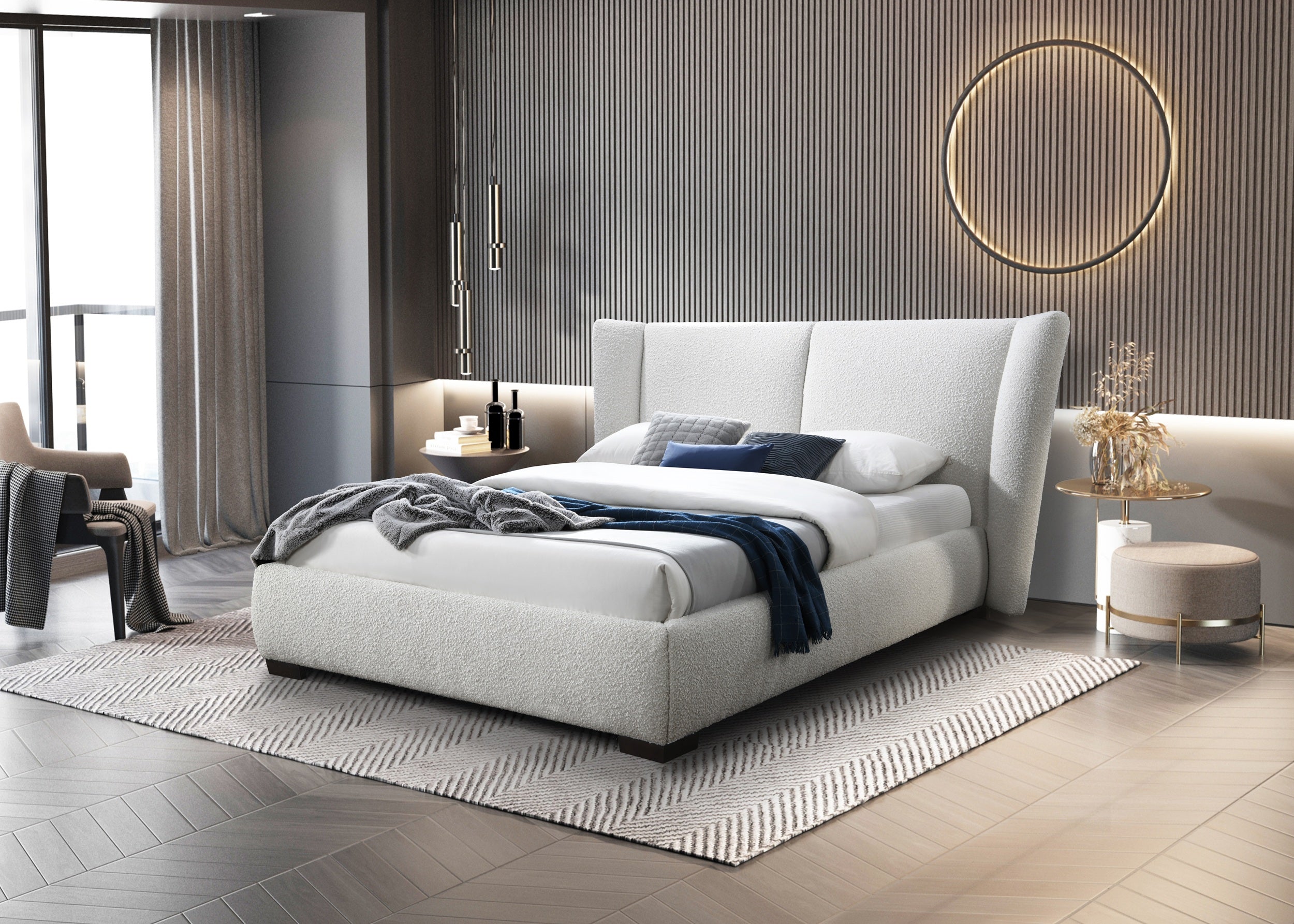 MARTINA Queen Bed Sand F