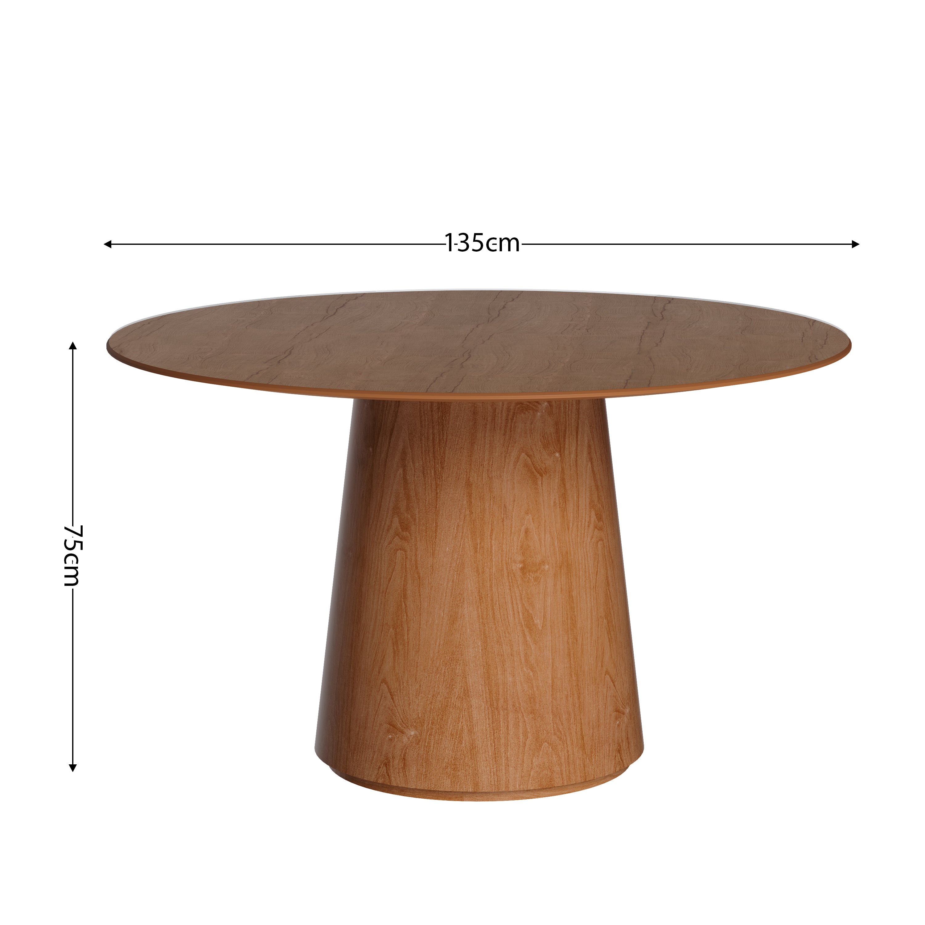 05536 ZARA Dining Table 53"Dia. Cinnamon