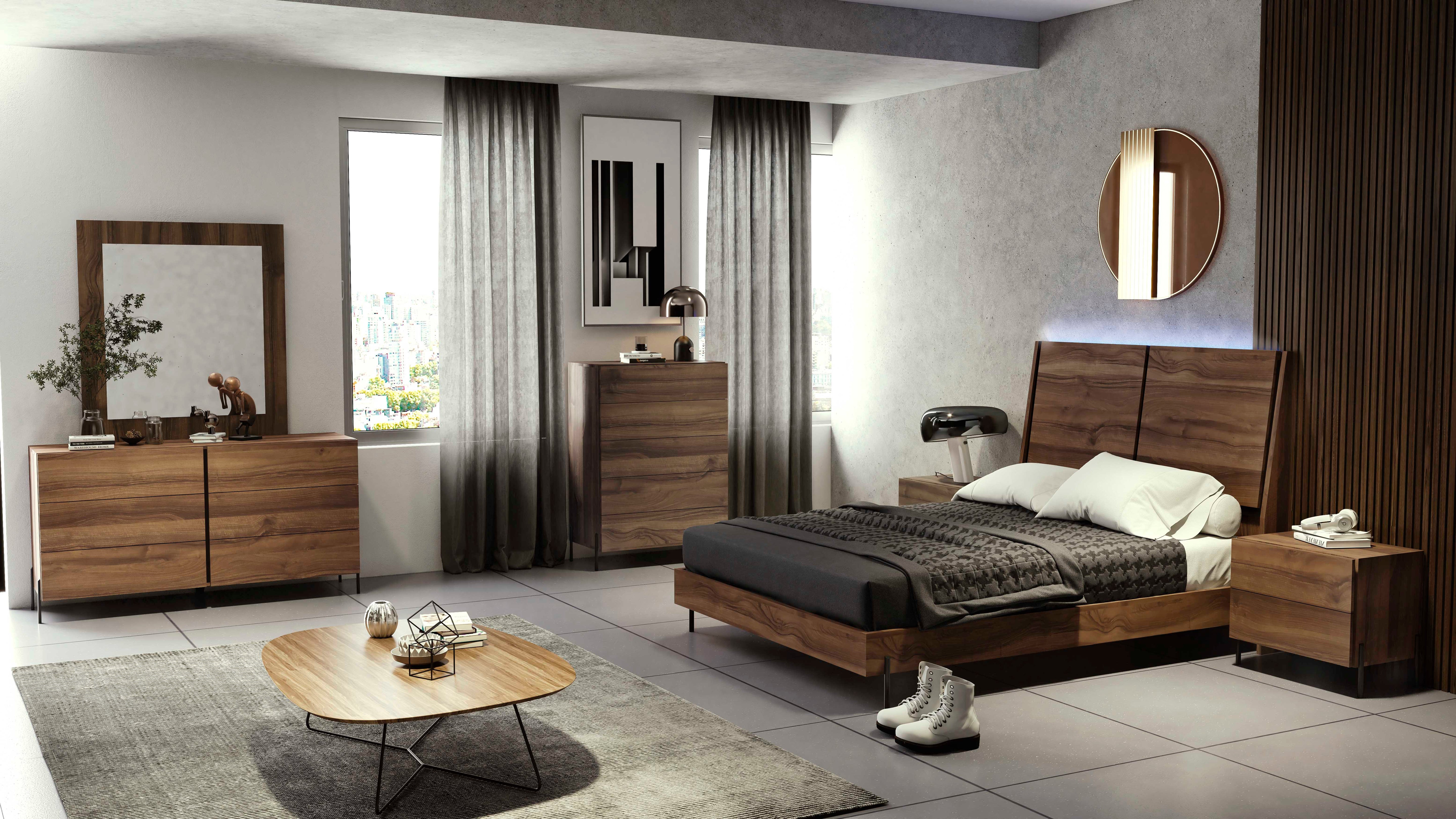 NEWPORT Bedroom Set Queen Bed + Dresser + Mirror + Nightstand Valentina/GR