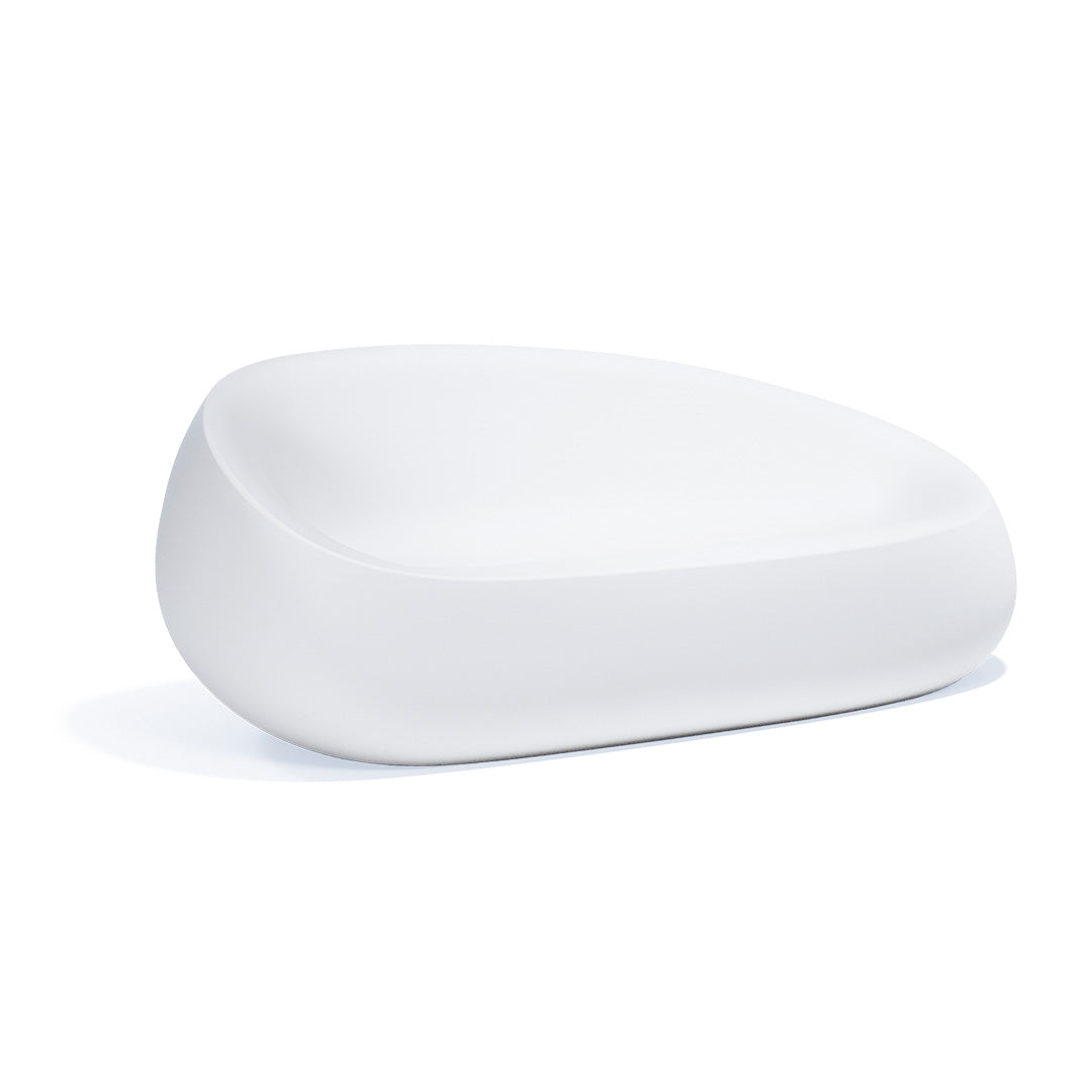 55005 STONE SOFA 78¾"X32¾"X30¾" WHITE