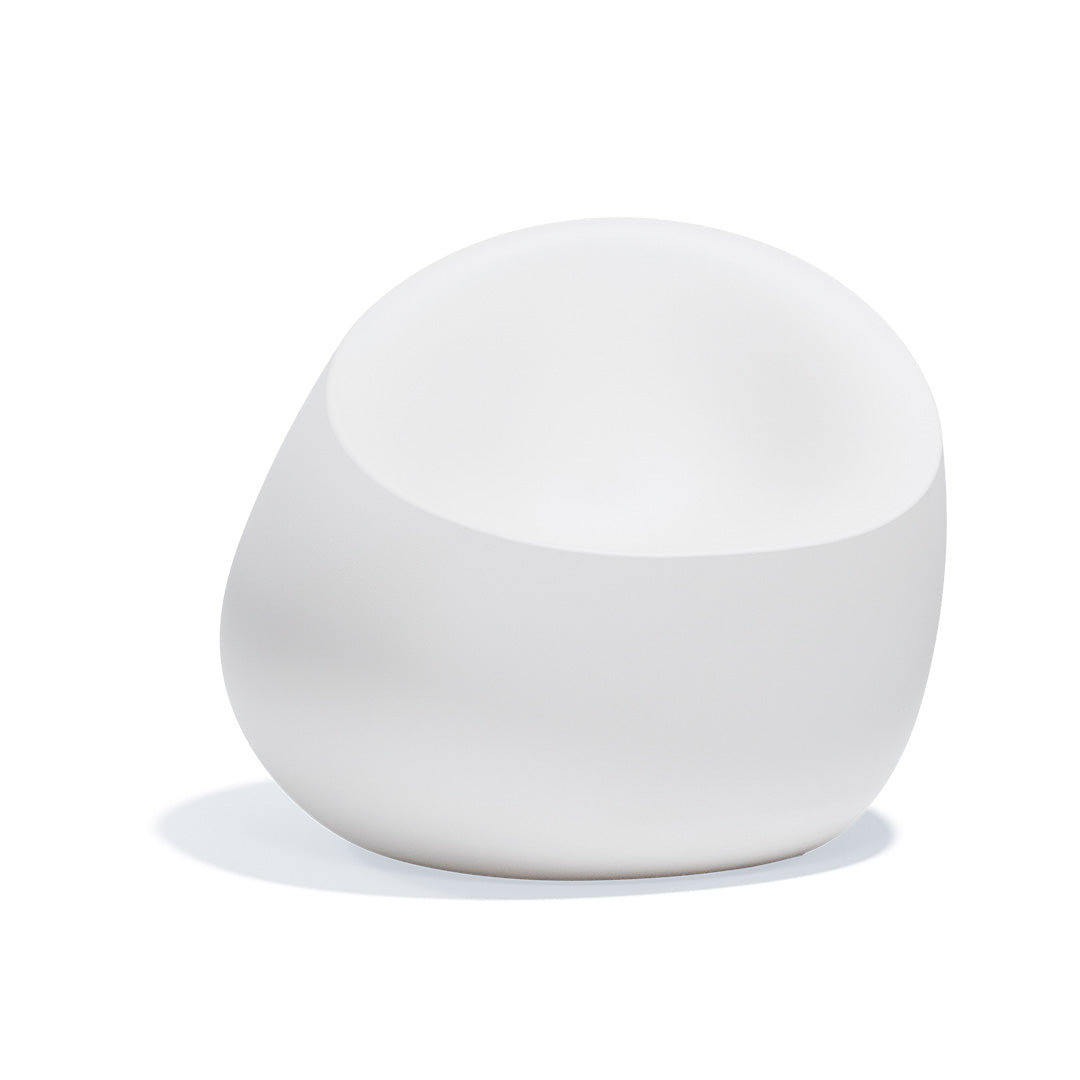 55006 STONE LOUNGE CHAIR 34¾"X31"X30" WHITE