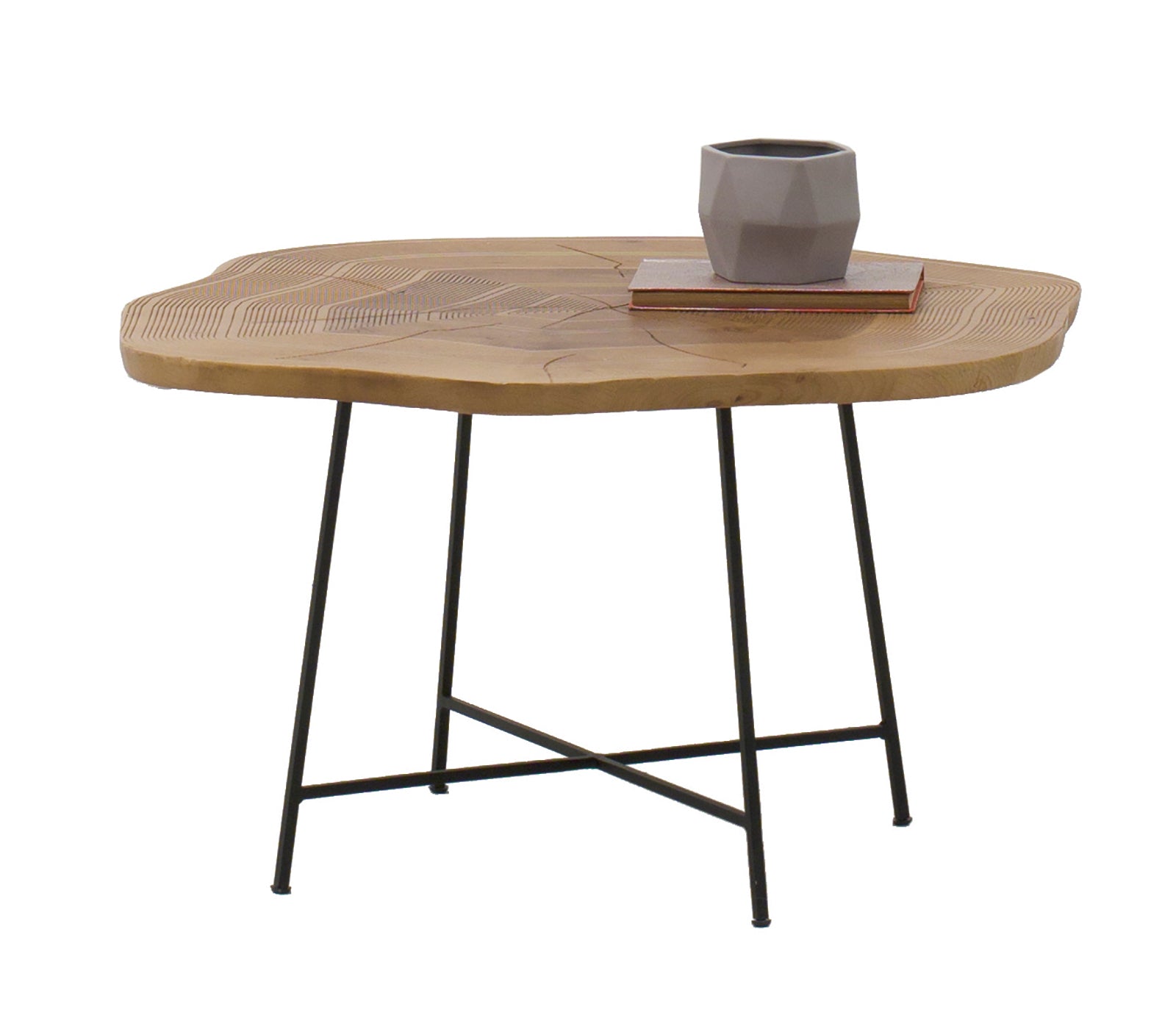 WOODY Side Table Large Walnut