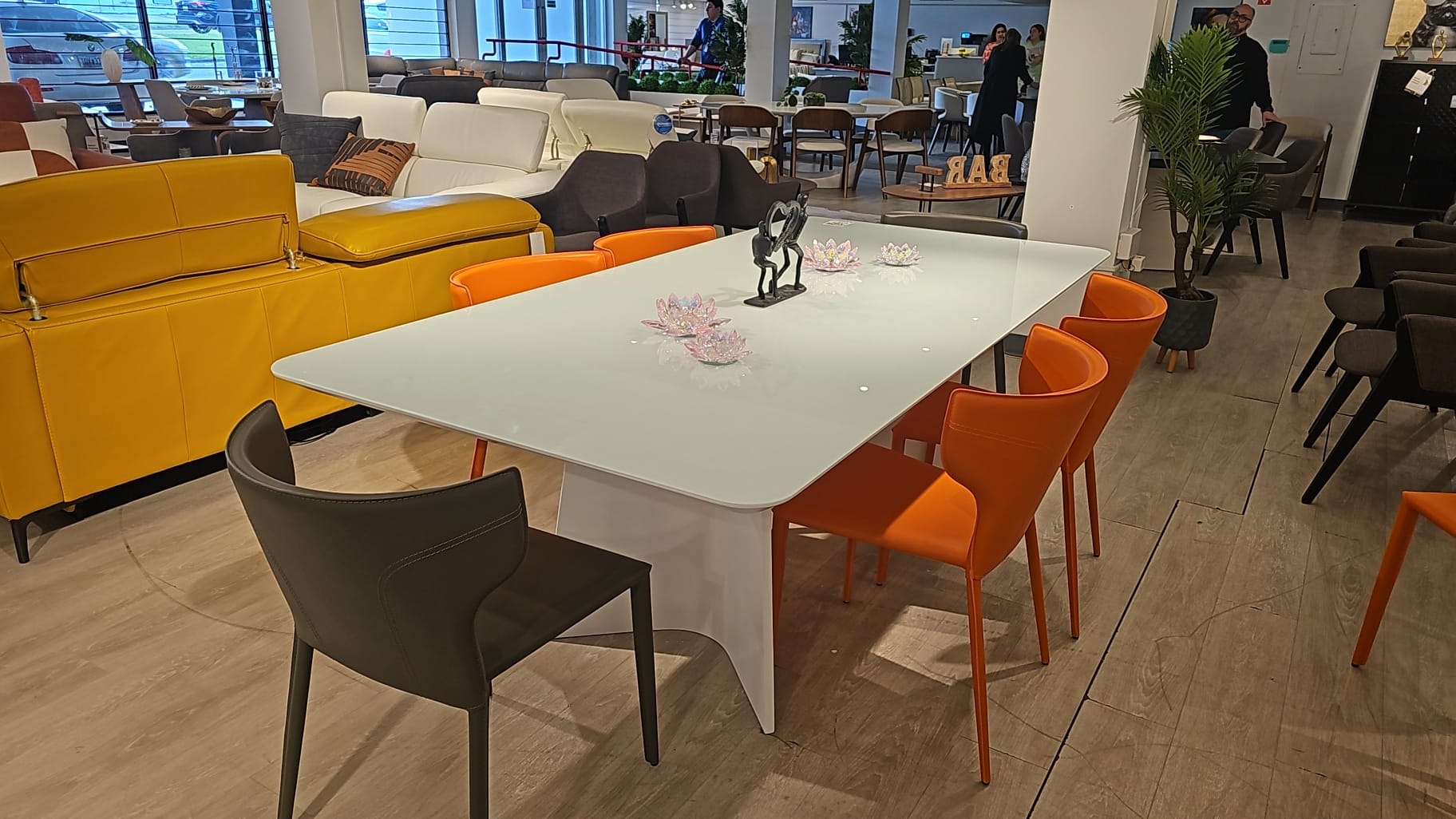 Carlton Side Chair 555 Orange PU