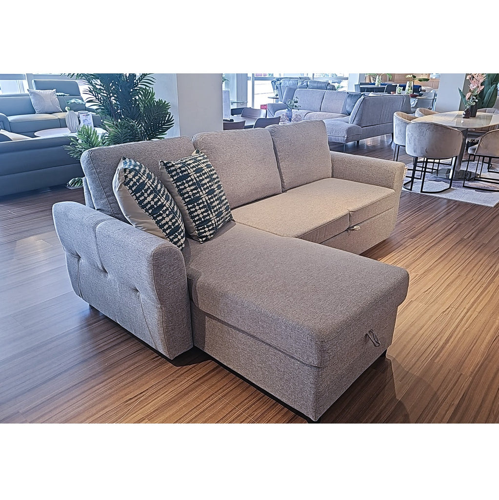 MB2099 Reversible Sectional Bed+Chaise w/storage E20 Grey Fabric