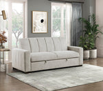 9622LG Sofa w/Pull Bed Beige Fabric