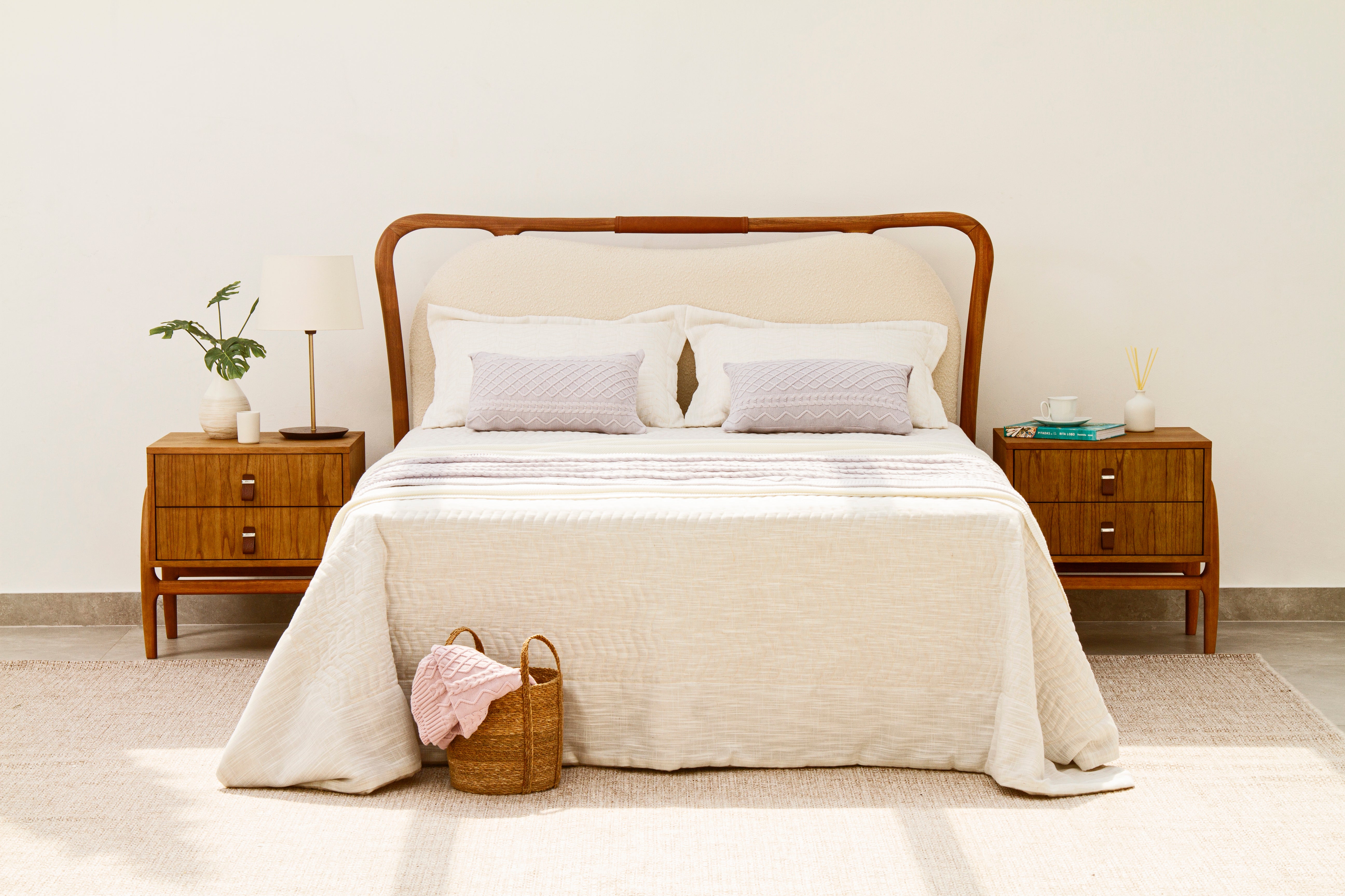 ALBA Bed Queen Size In Natura/TEC G20