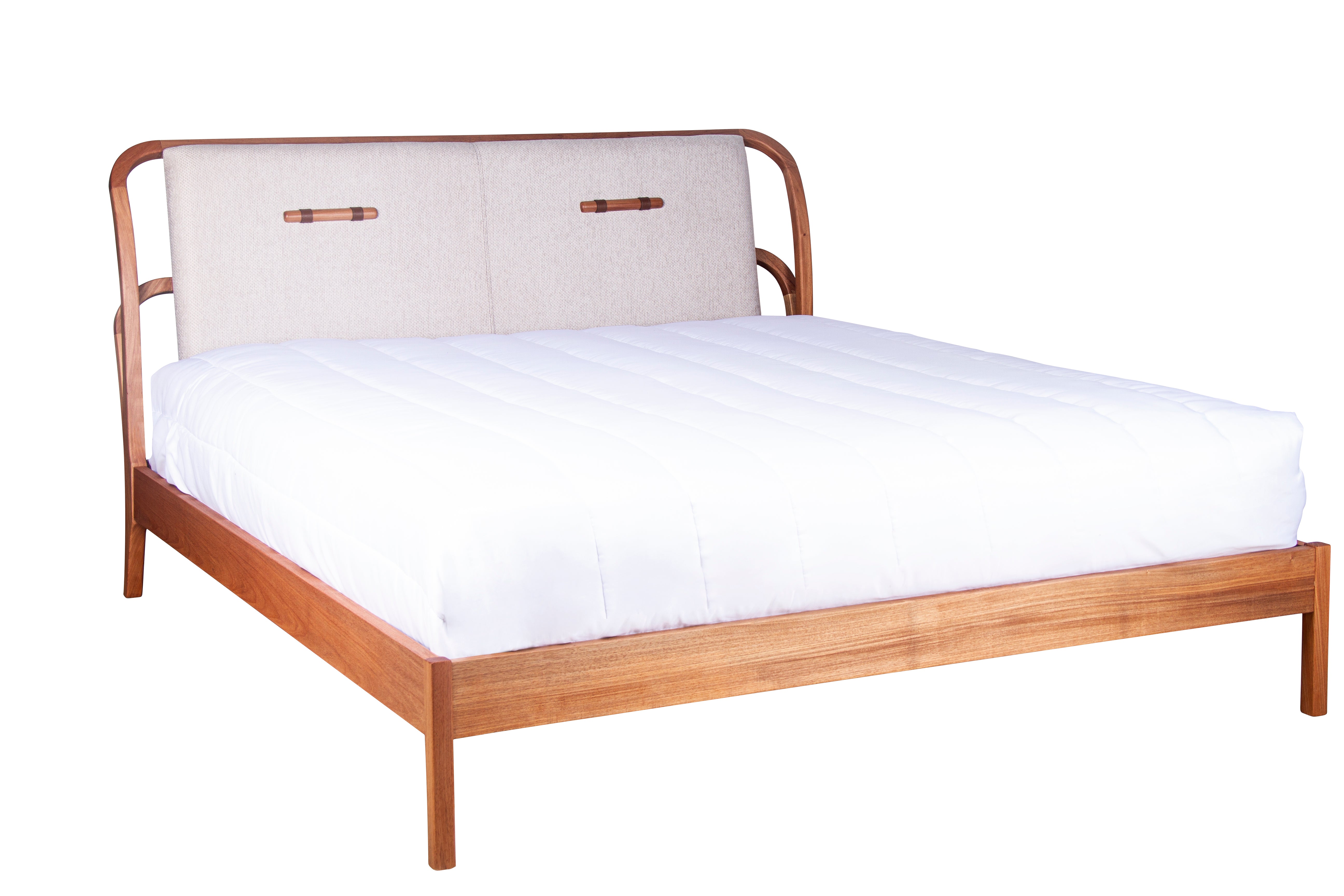 AFRODITE Bed Queen Size Castanho/TEC G20