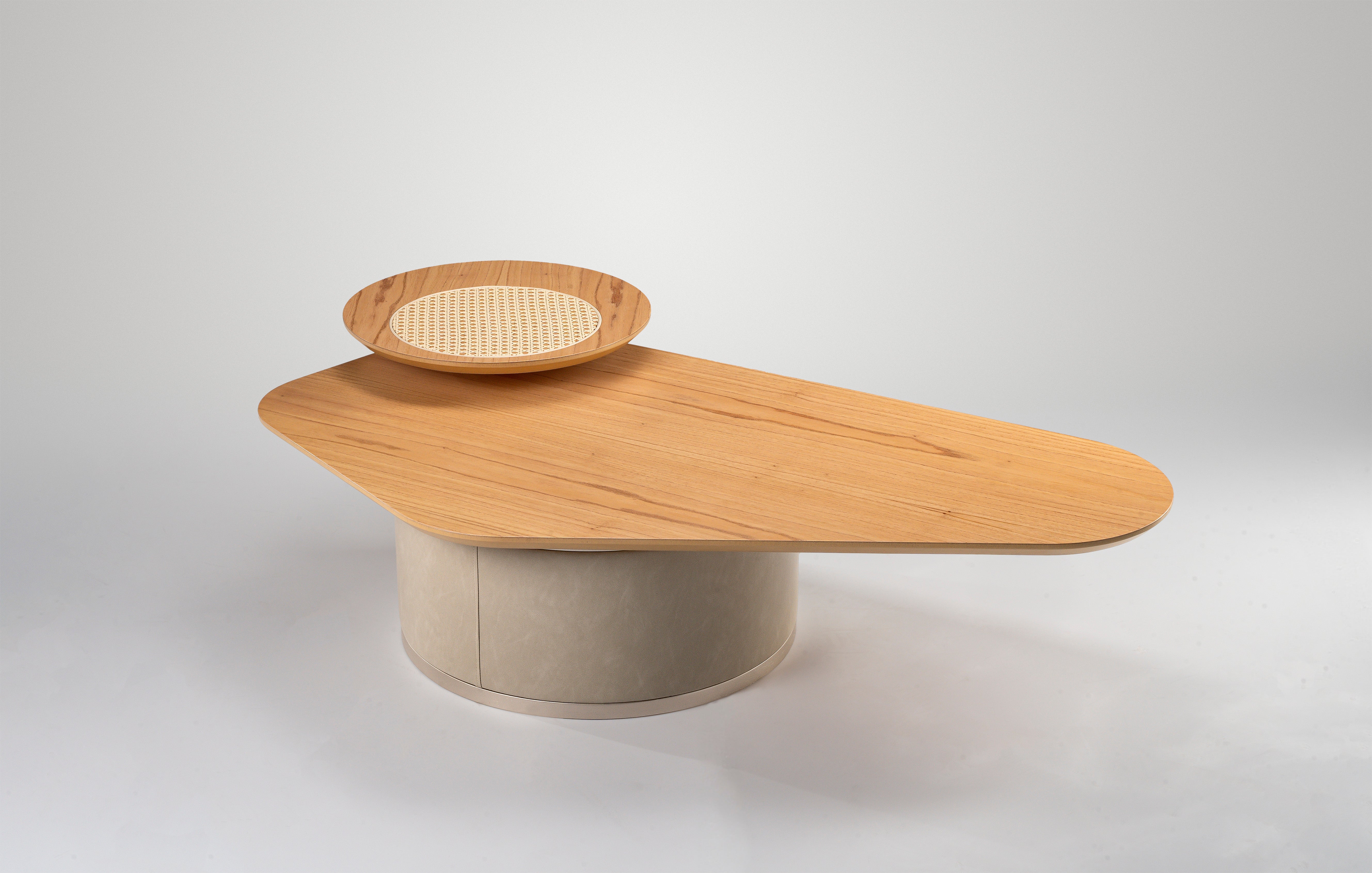 LYON Coffee Table K563/Amendoa/White Porcelain