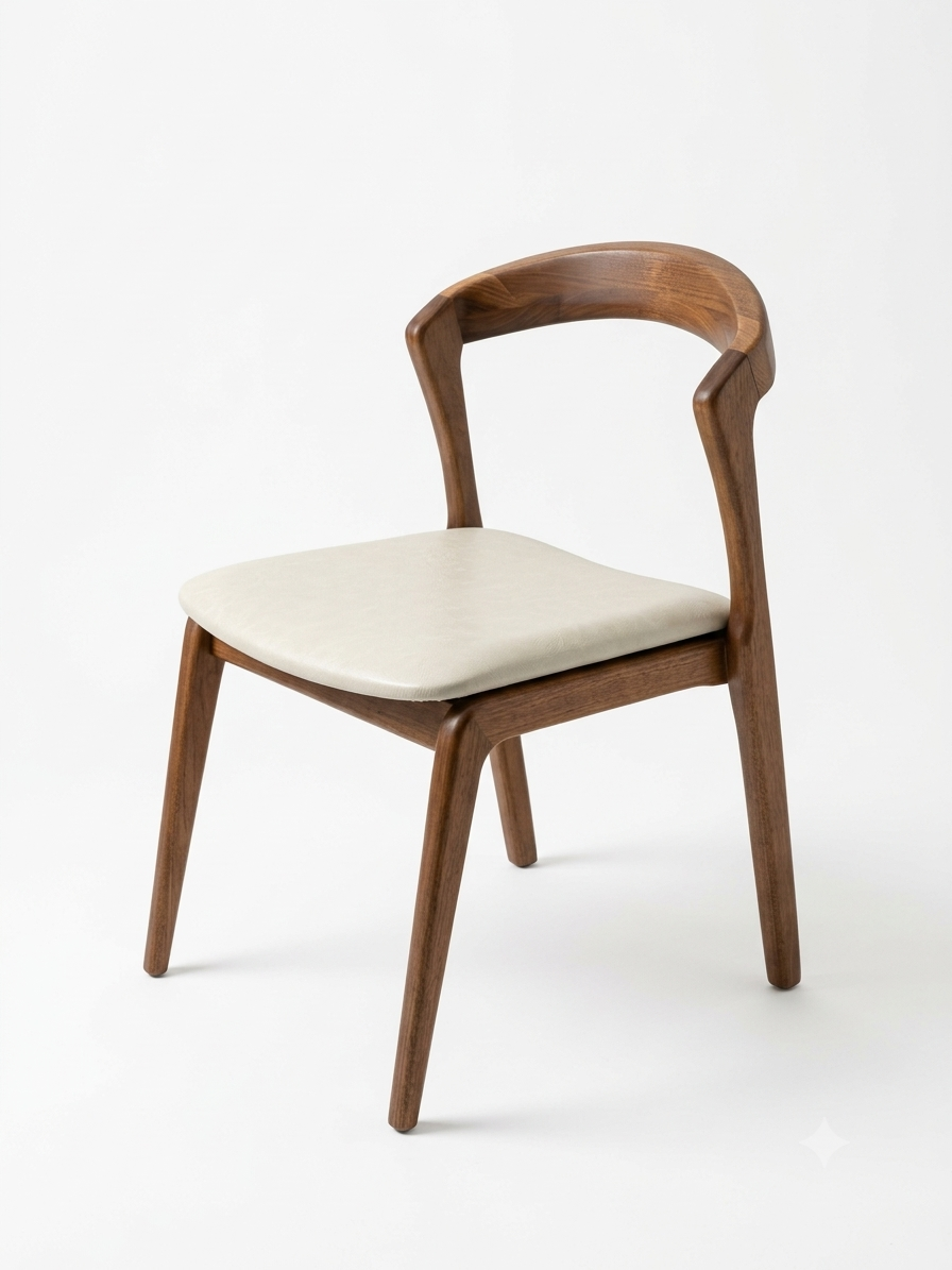 CECILIA Dining Chair Stackable E16/6094 Beige Leather