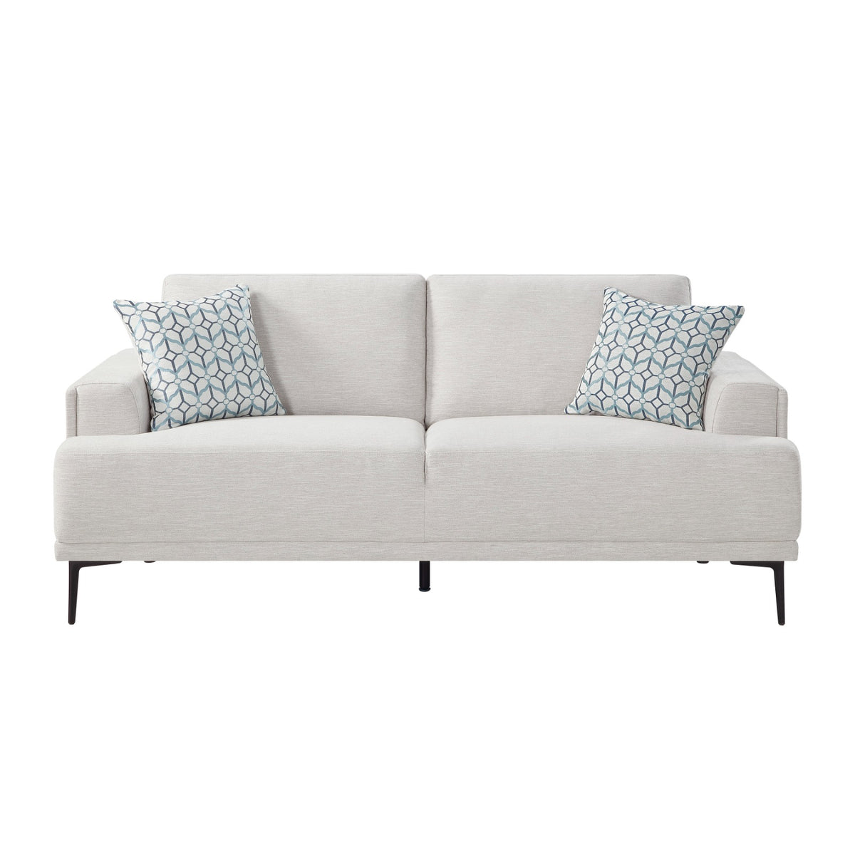 9124TPE-3 Sofa with 2 Pillows Taupe