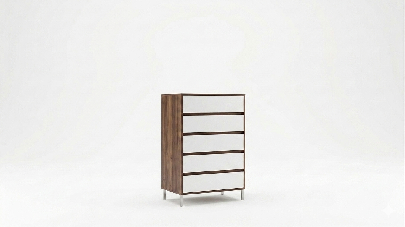 MEMPHIS - Chest (Nogal Valt/White) - 47948