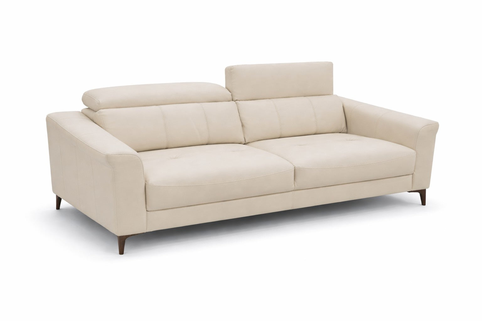 FD3508 3-seater Sofa w/USB Port 642B Beige Leather Touch