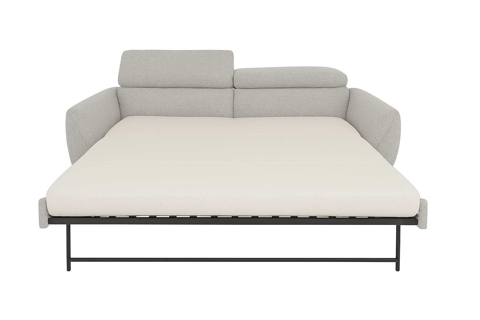RS-B0416-2.5SZA Queen Sofa Sleeper w/Memory Foam Mattress MIL-105 Iron