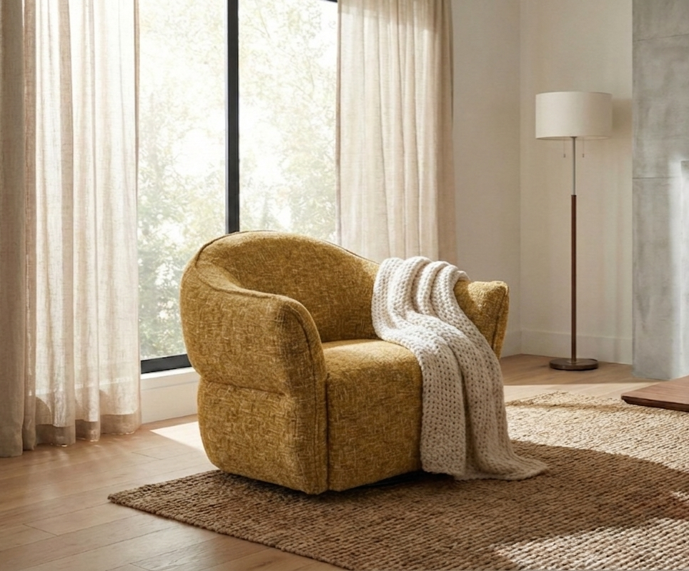 K71099 Swivel Chair Rani Antique Fabric