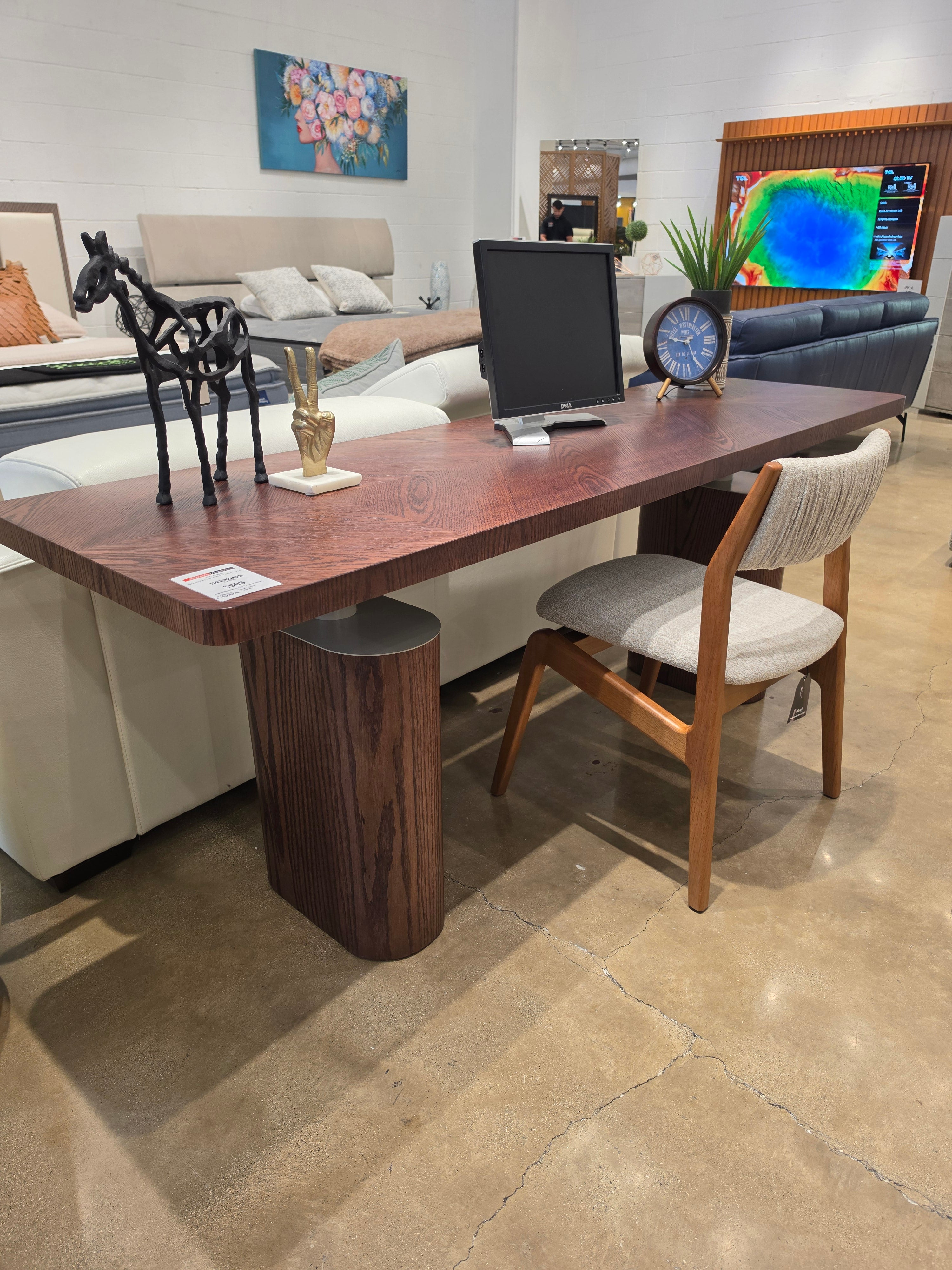 144310 MARQUISE Console 78.8"W x 23.6"D x 29.5"Ht Carvalho (Oak)
