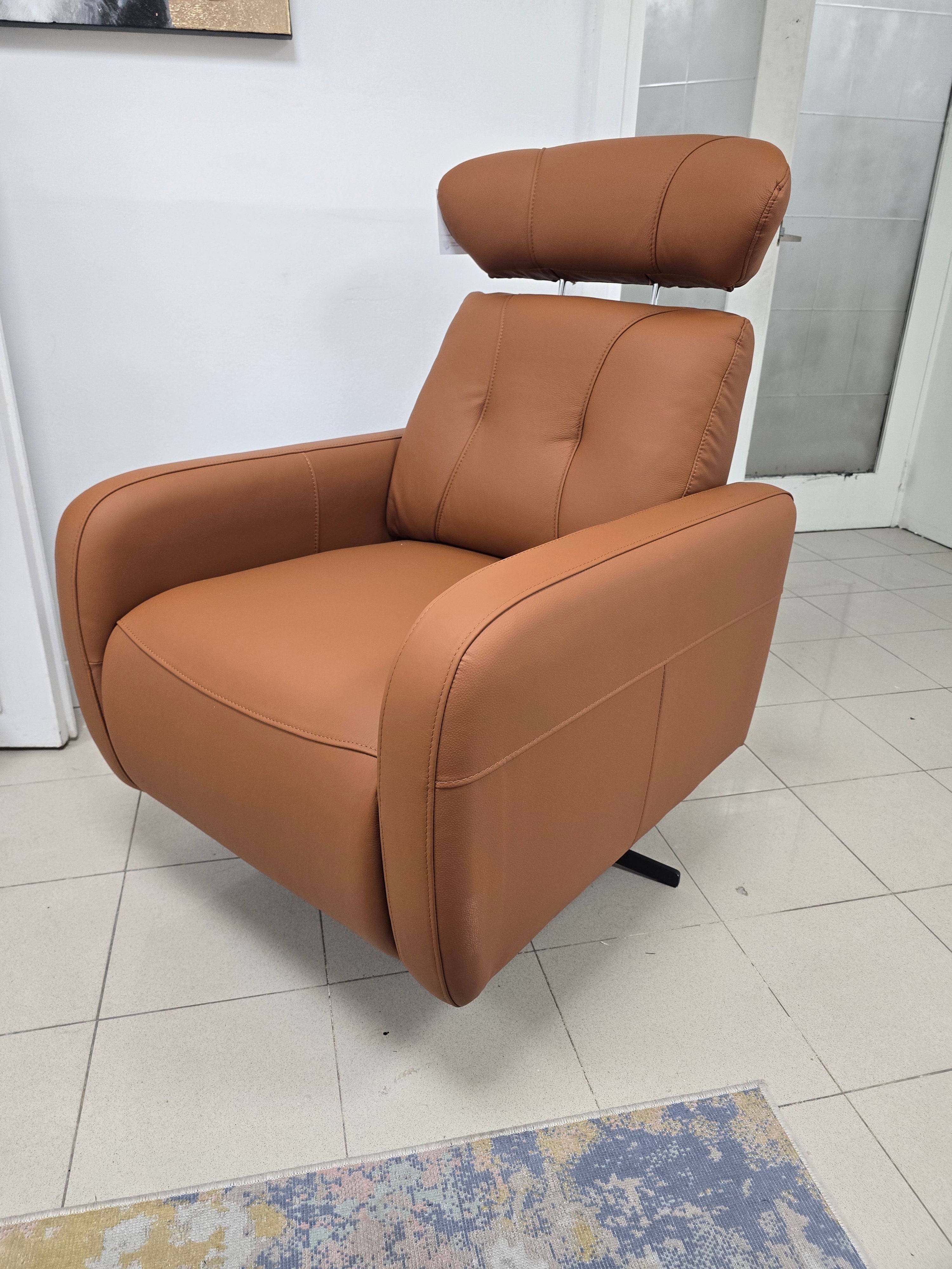 MB-R297 Push Back Recliner Chair Swivel Leather GL2021/PU