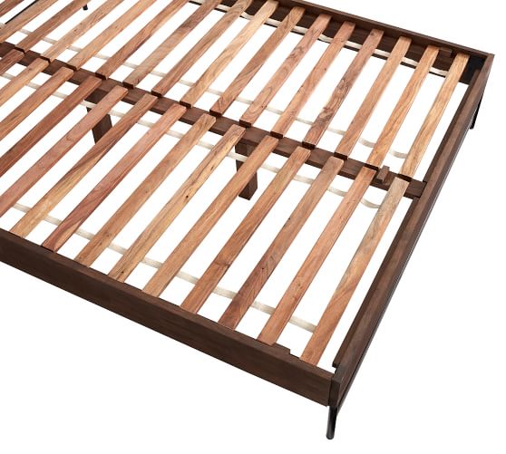 BBT-6946.11 A1 Full Size Bed Headboard-43"Ht 6086-1 Light Beige Linen/7283 Walnut Legs