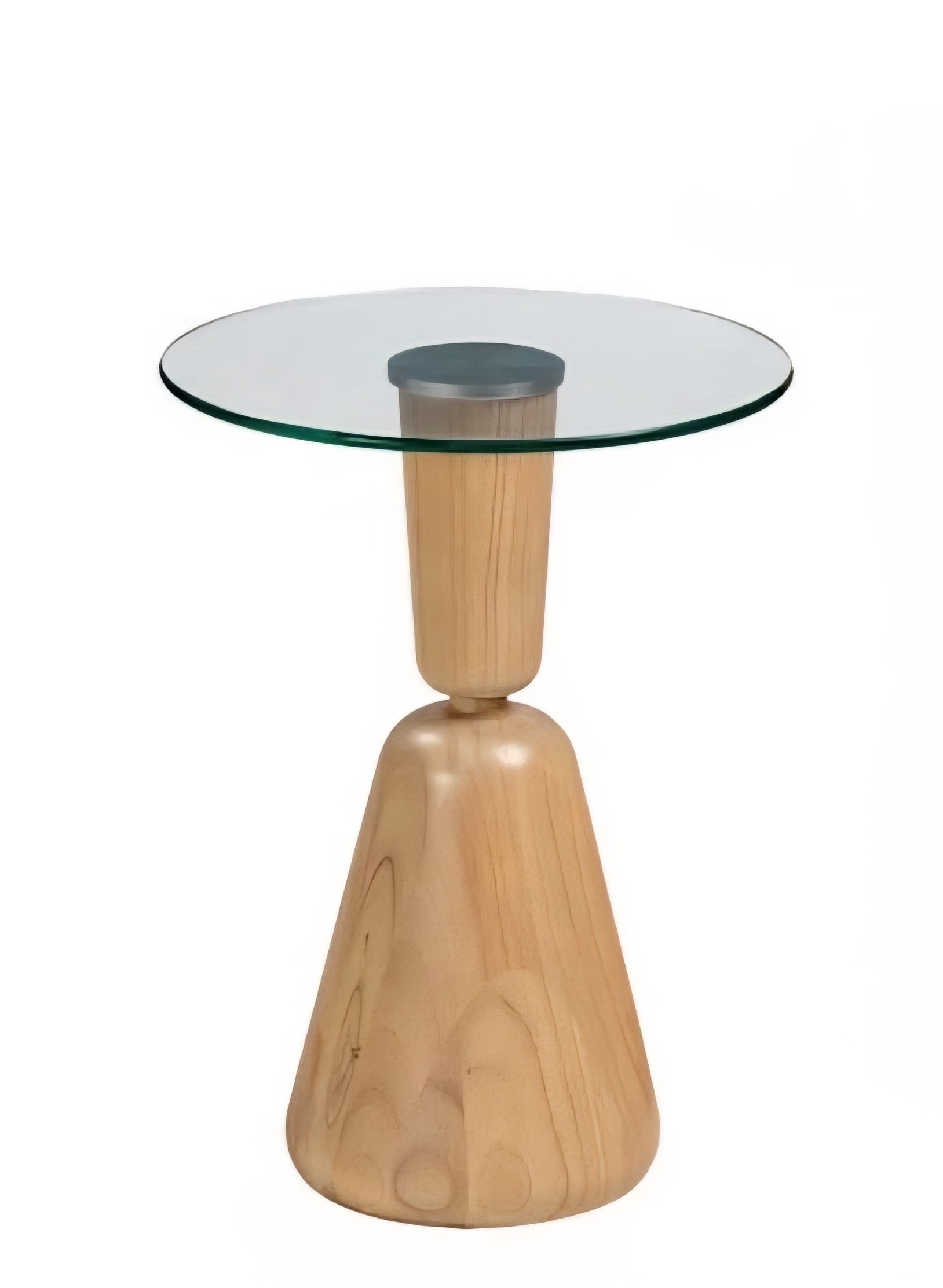 DUO Side Table (Low) Paja/Glass Top