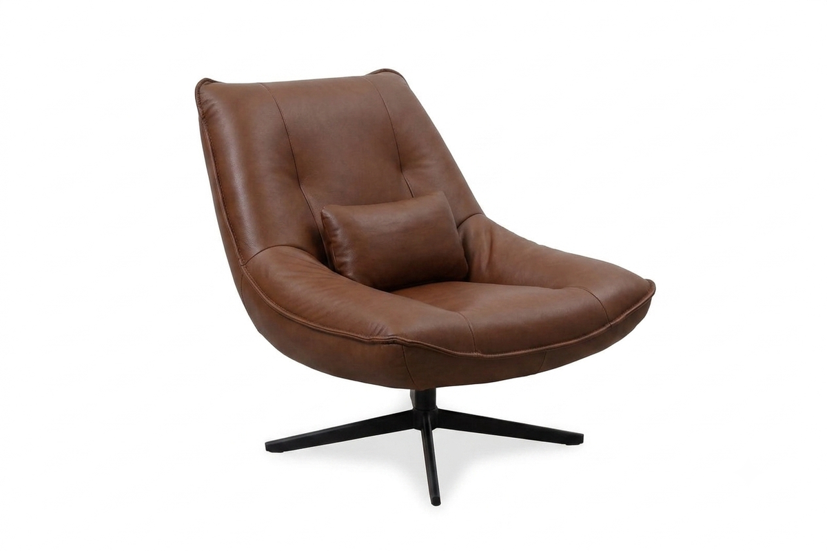 K71100 Swivel Chair 2583# Oslo Pecan Fabric