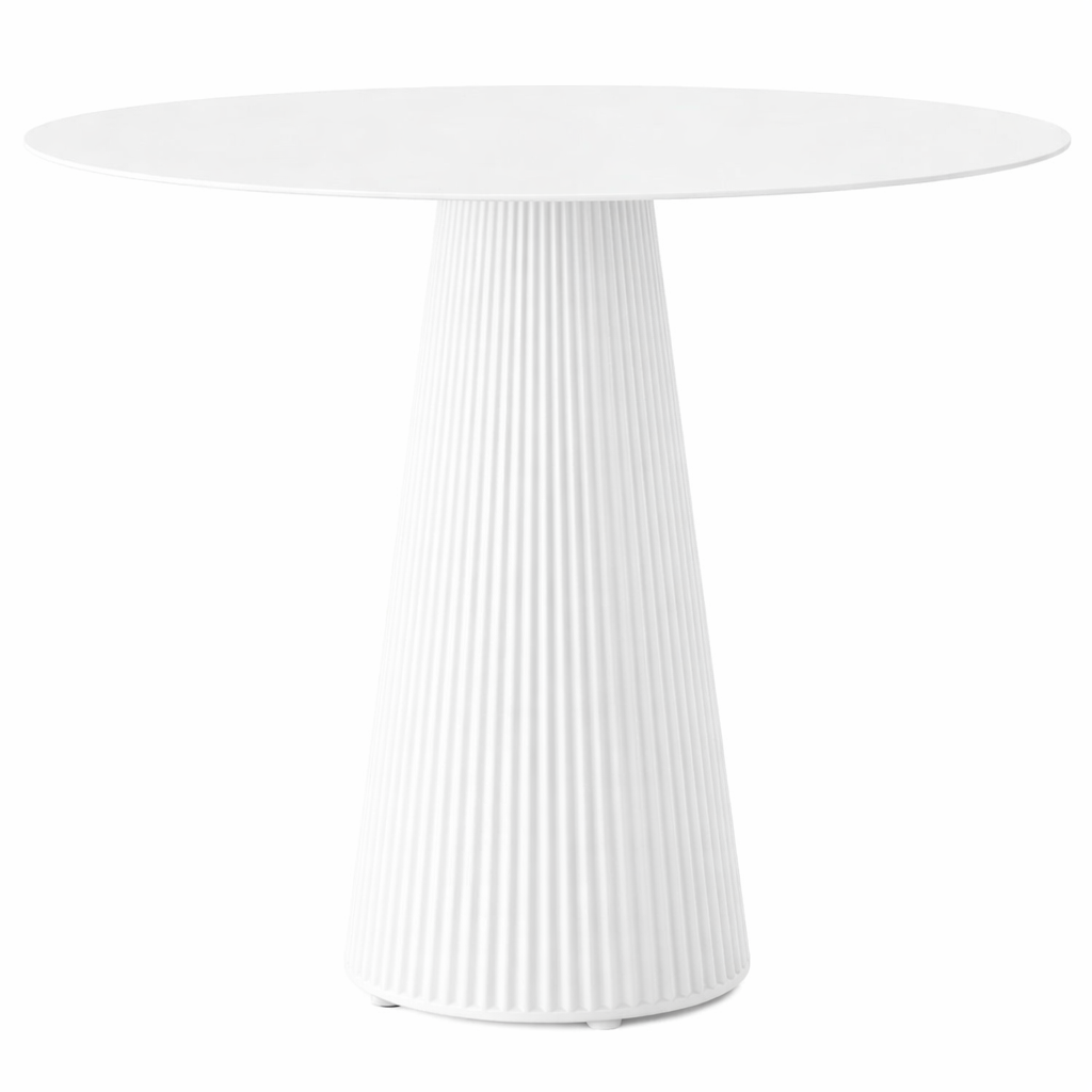 66127B GATSBY Bistro Table Round 31" S50 Solid Core White/ White Edge