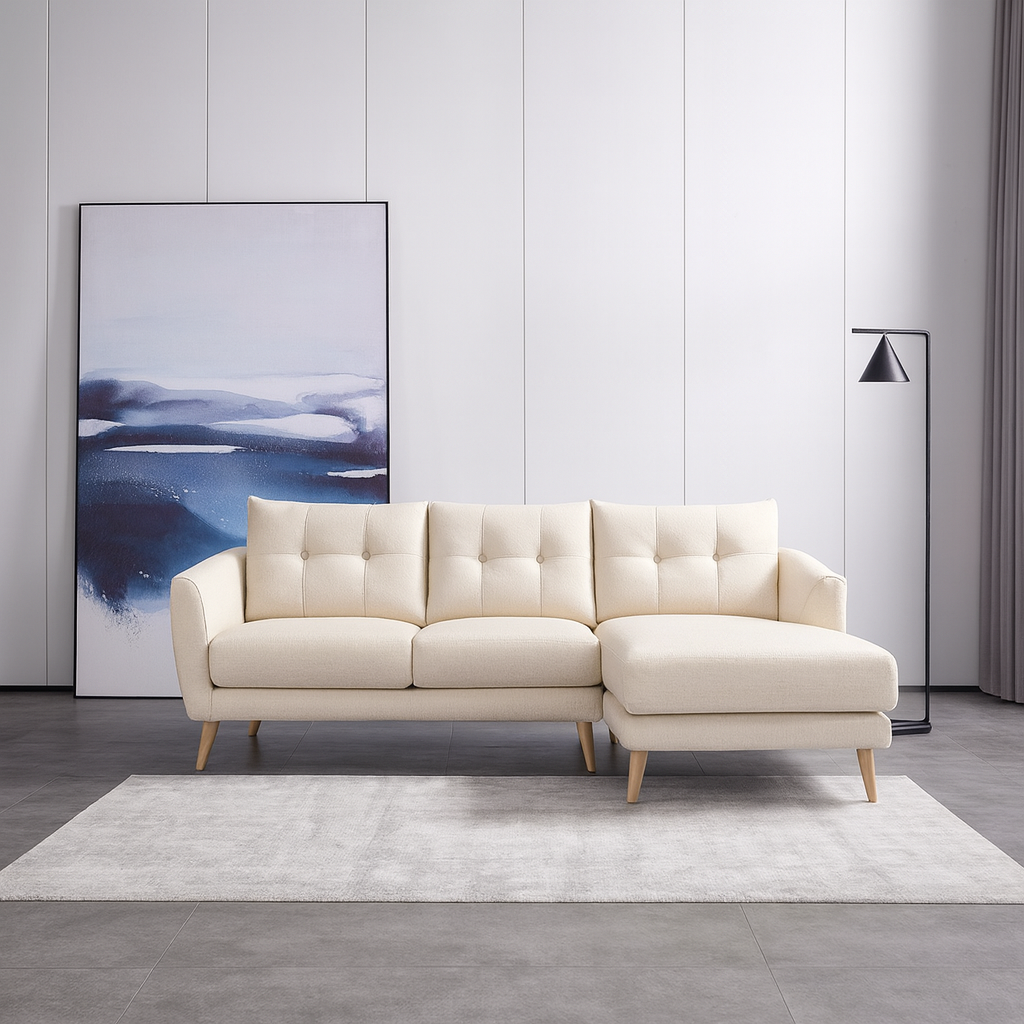 MB-1872C 2-Seater Sofa + Right Chaise (When Facing) EN6322-3 Fabric