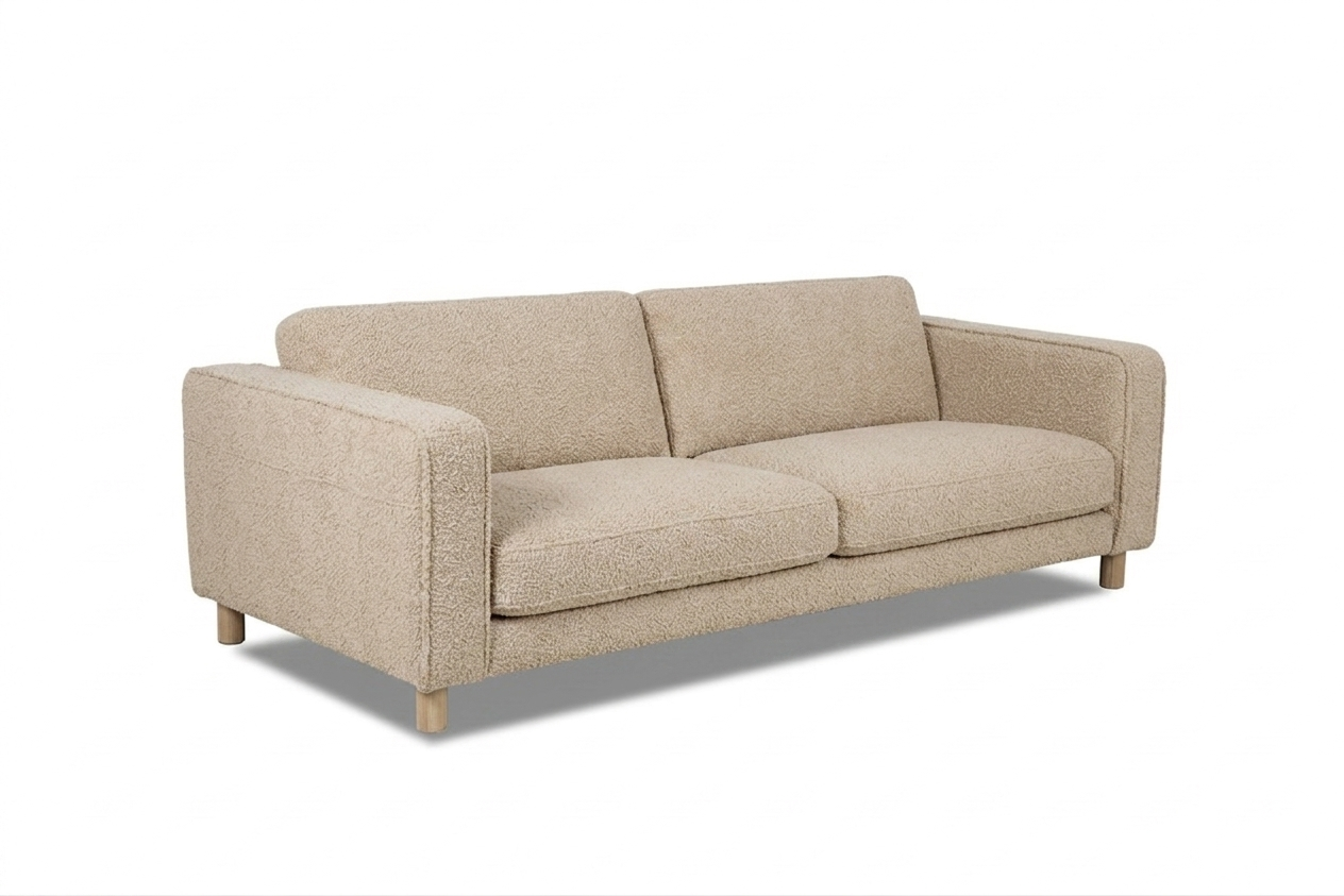 HTL-2463-2.5S 2.5 Seater Sofa Boucle CLD-119 Cream