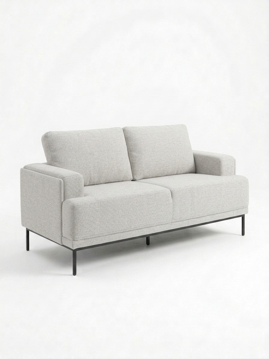 9124TPE-2 Loveseat with 2 Pillows Taupe