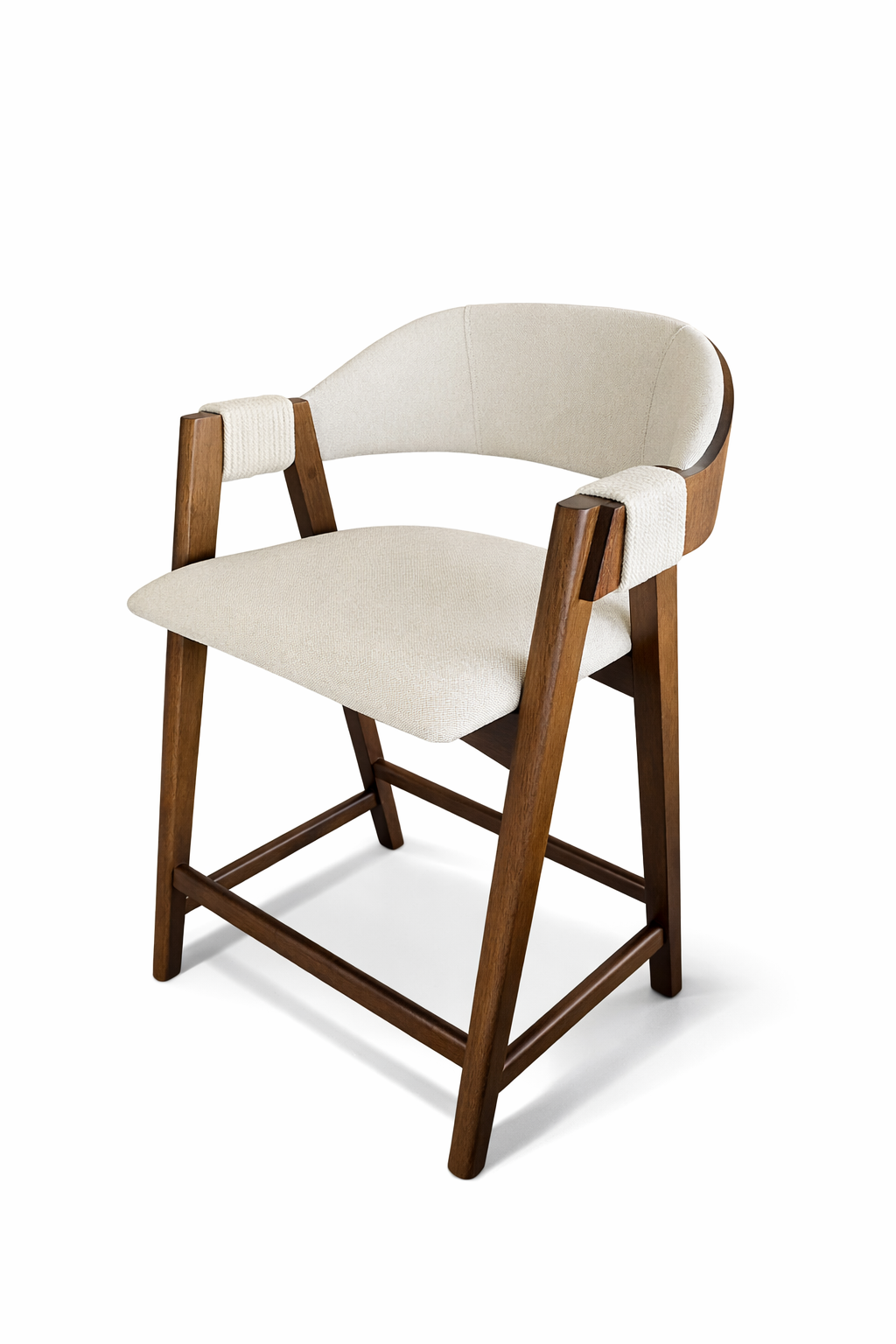 CAD741 CORDA Barstool (Bar Height) Imbuia/I-172 Fabric