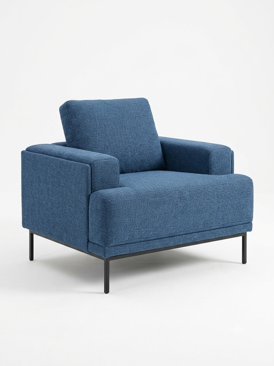 9124BUE-1 Lounge Chair Blue