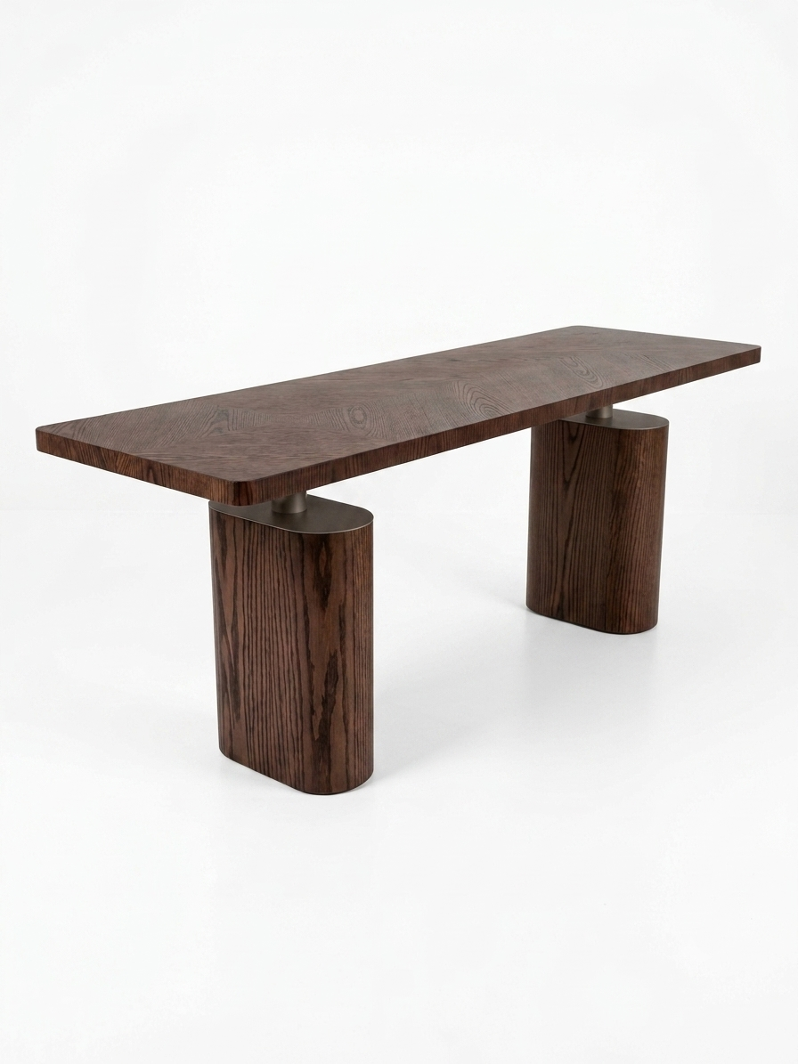 144310 MARQUISE Console 78.8"W x 23.6"D x 29.5"Ht Carvalho (Oak)