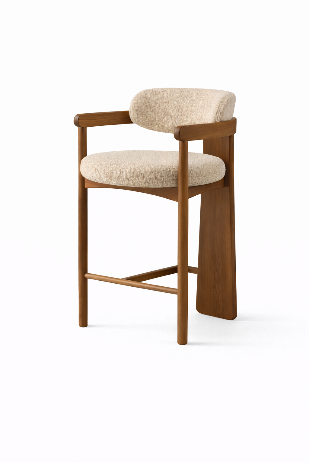 CAD1157 ALFRED Barstool (Bar Height) Amendoa/A09 Fabric