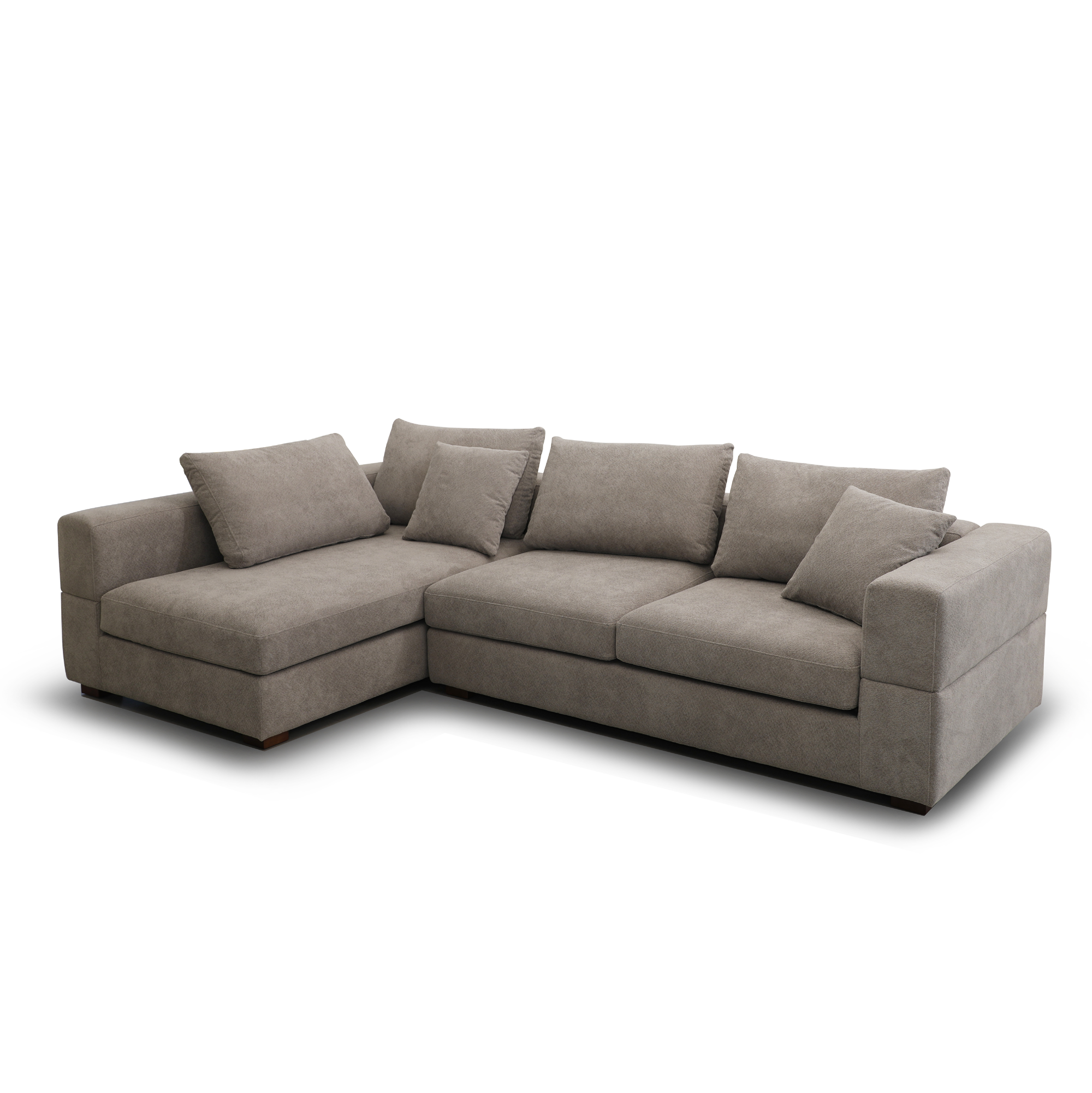 KDF-24001 3LE 3-seater Sofa + Chaise (Right when seating) Sara-E2098-15 FabricKDF-24001 3LE 3-seater Sofa + Chaise (Right when seating) Sara-E2098-15 Fabric