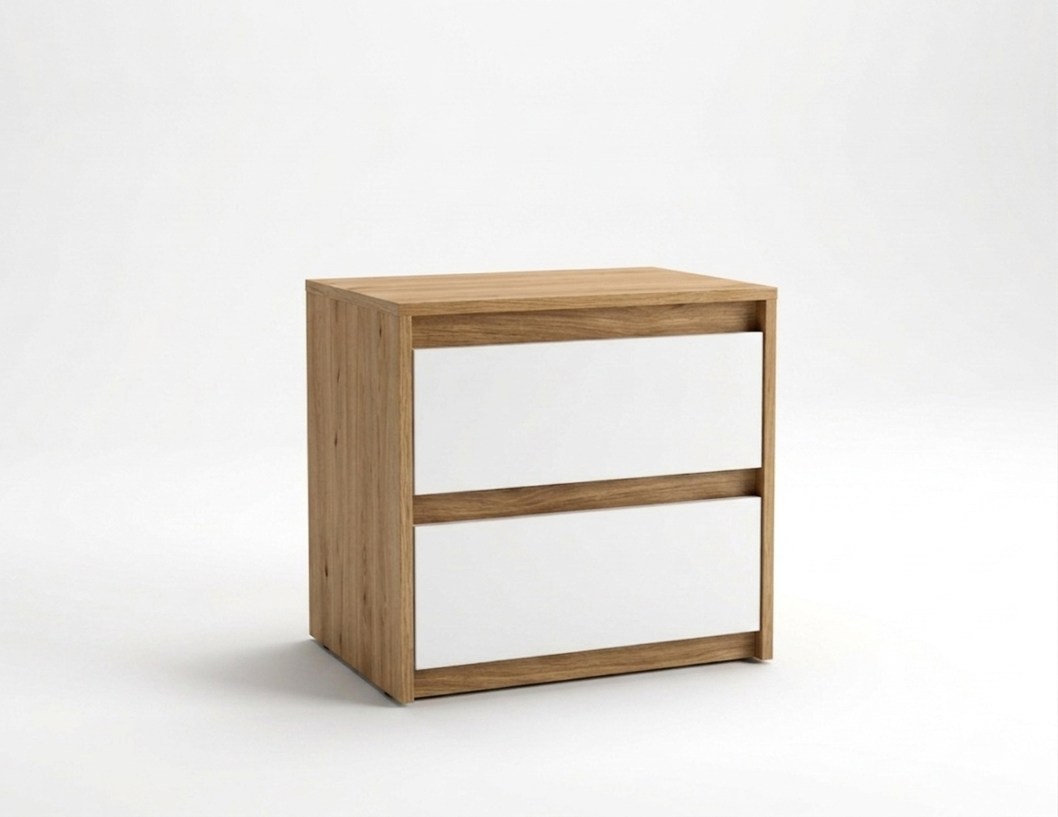 SIDNEY Nightstand White Oak
