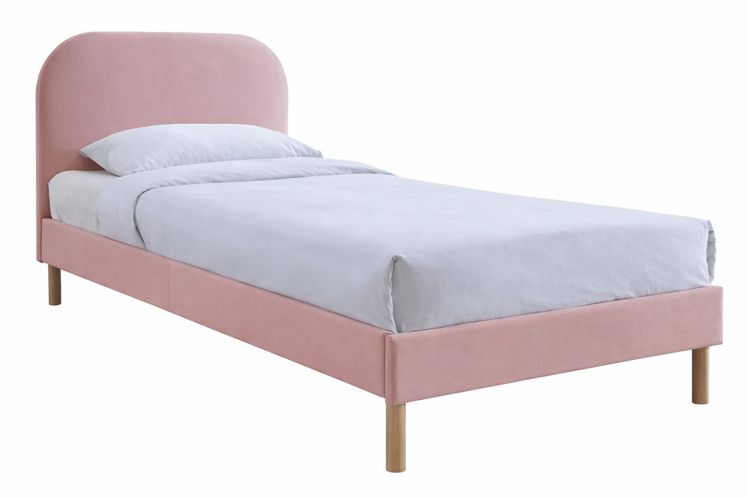 BBT-61106 Twin Bed YHV#700 Blush Pink/3123 Natural Oak