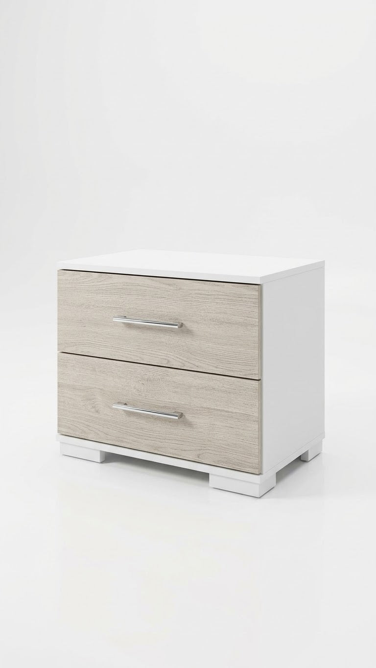 LISBOA Nightstand White Travertino