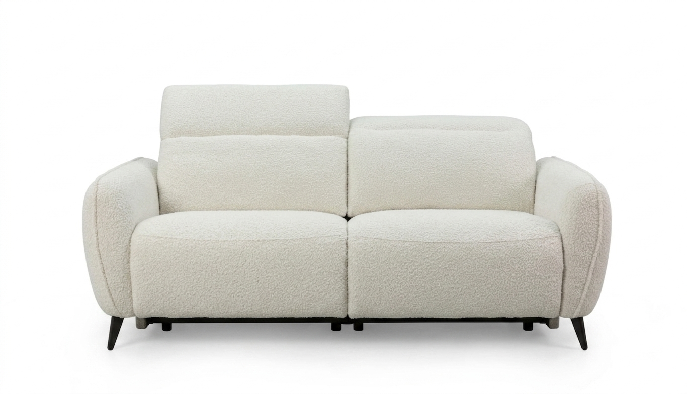 UG3168A Power Recliner 3-Seater Sofa w/Power Headrest Fermo Sand
