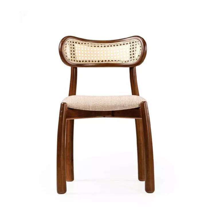 MELECA Dining Chair A-09 Fabric/Imbuia