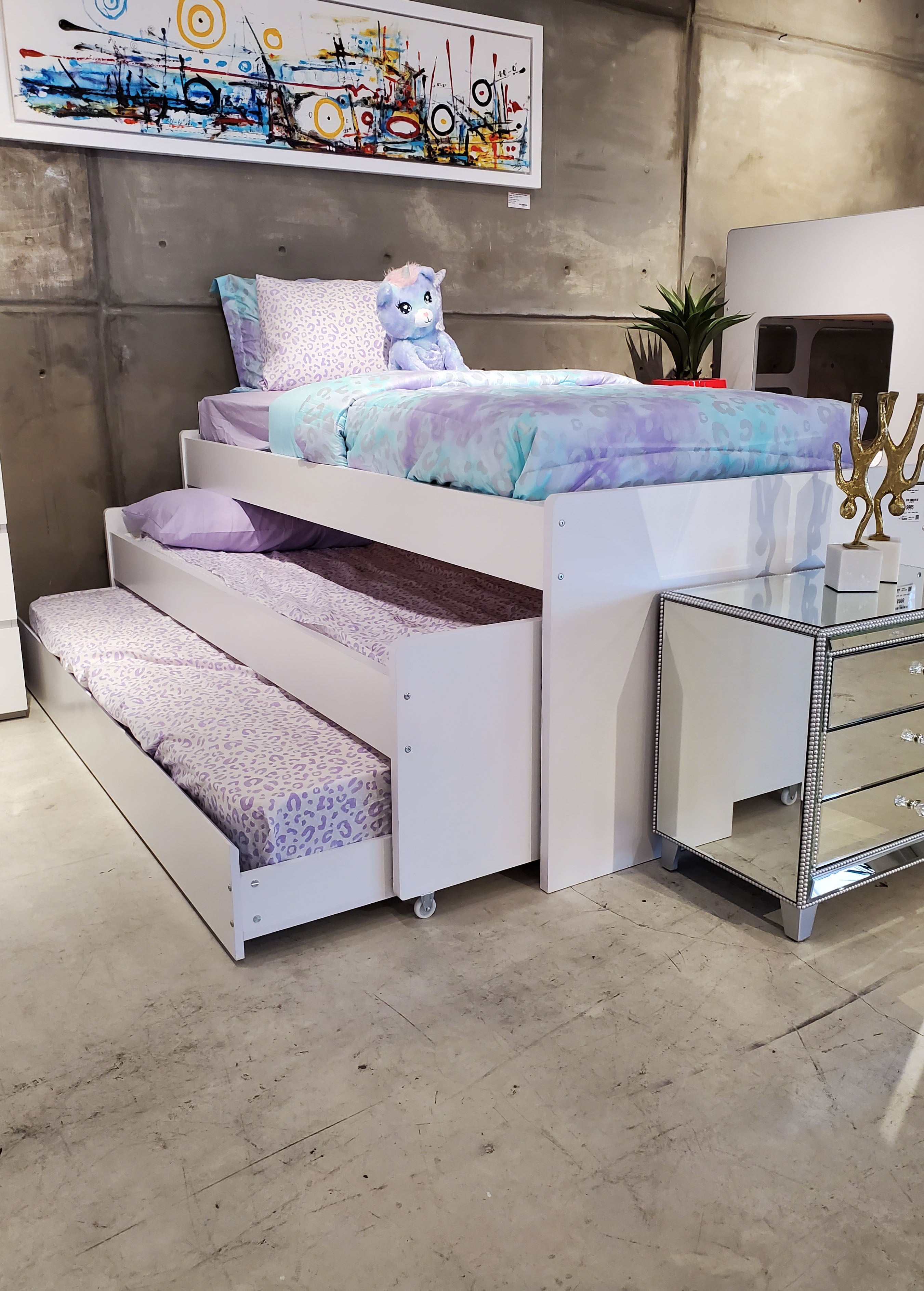 MELISSA - Triple Trundle Day Bed (W) - 45673