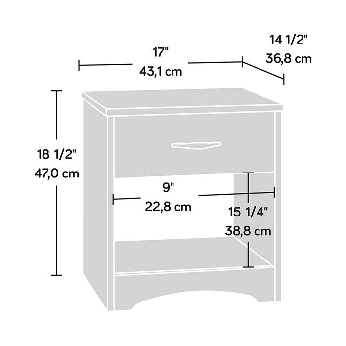 422807 - Beginnings Nightstand - 47059