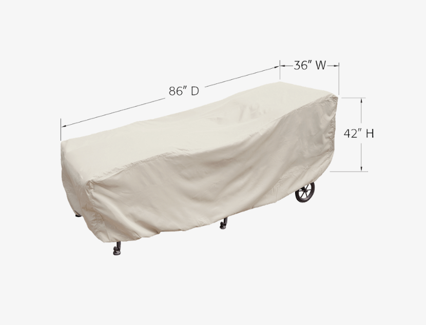 PFC119L - Large Chaise RhinoWeave Cover (w/4 ties Elastic Spring Cinch Lock) - 47296